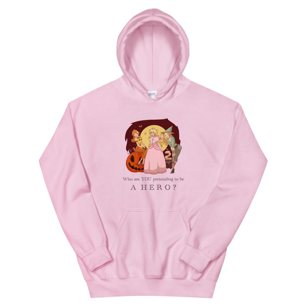 Pretending to be a Hero | Unisex Hoodie Threads and Thistles Inventory Light Pink S