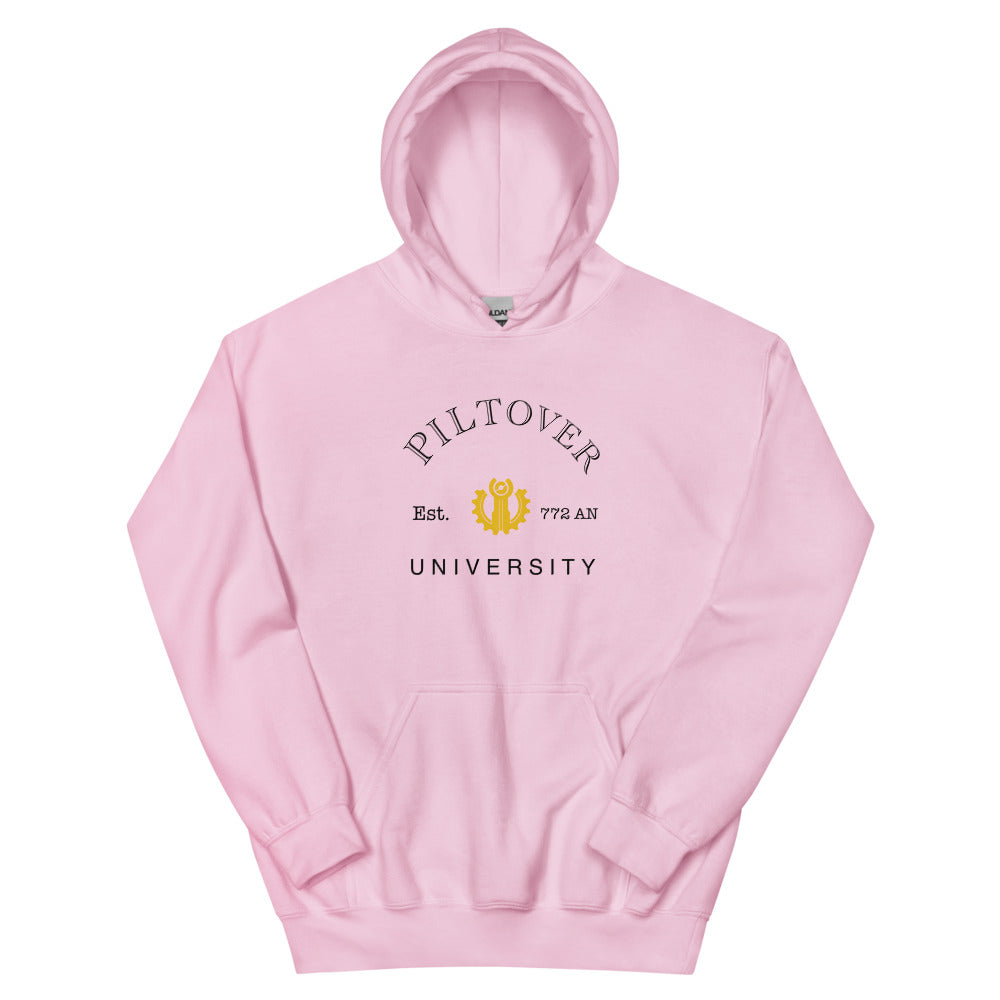Piltover University | Unisex Hoodie | League of Legends Threads and Thistles Inventory Light Pink S