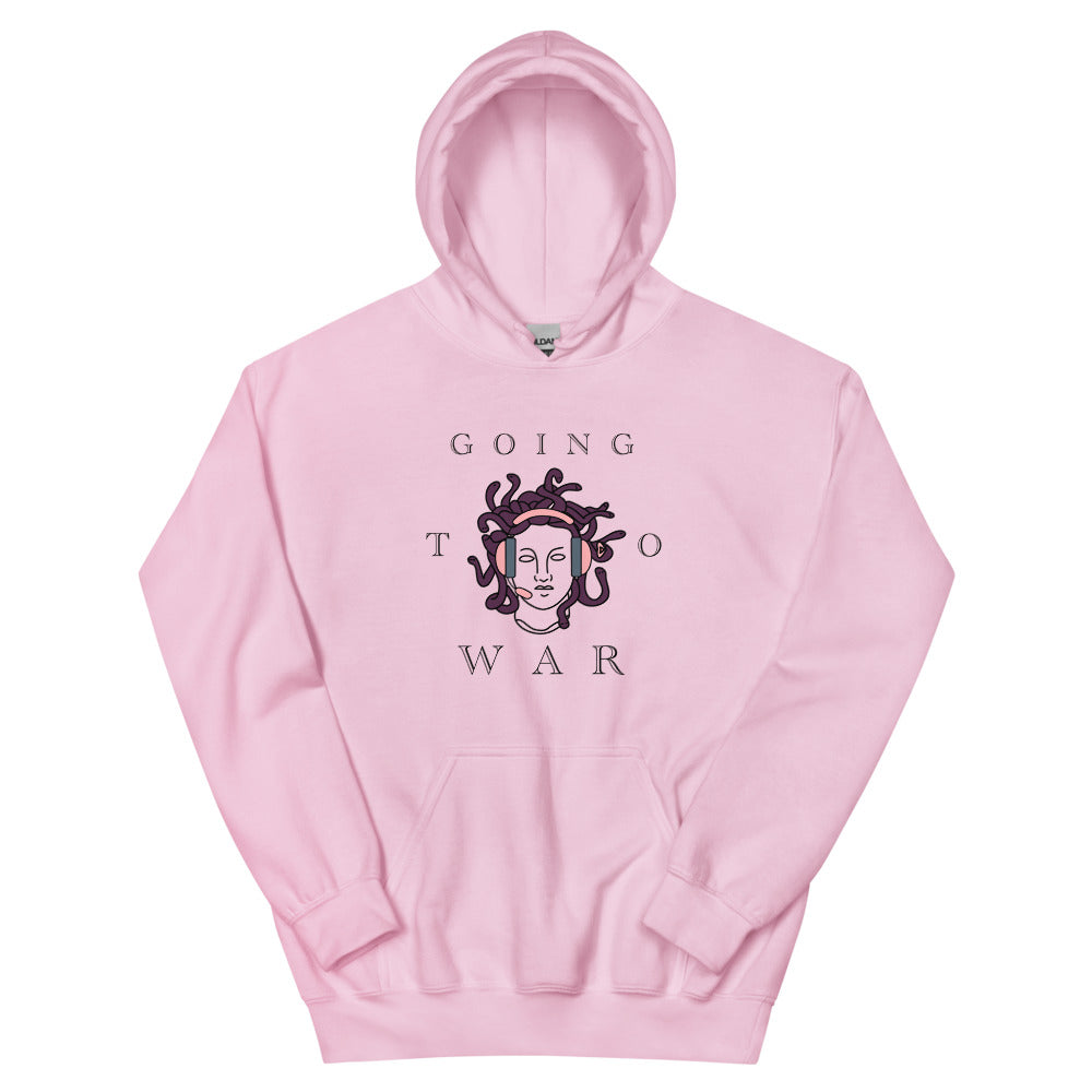 Going to War | Unisex Hoodie | Feminist Gamer Threads and Thistles Inventory Light Pink S