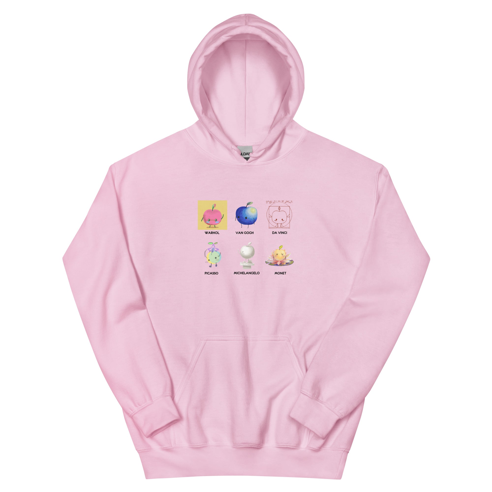 Junimo Artists | Unisex Hoodie | Stardew Valley Threads and Thistles Inventory Light Pink S