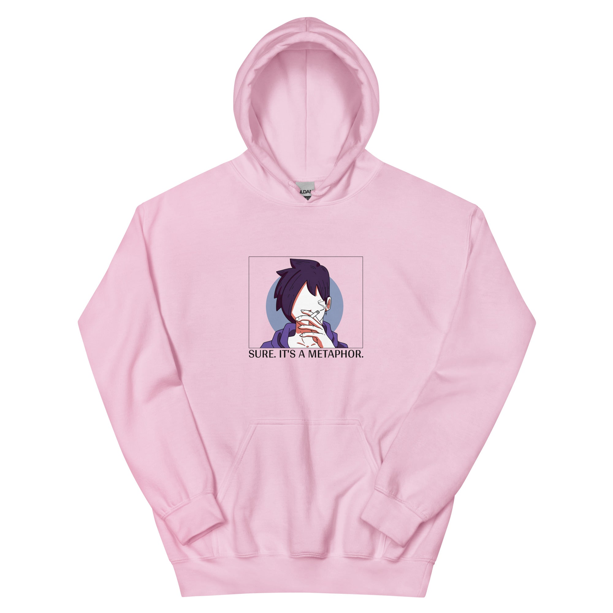 Sebastian's Metaphor | Unisex Hoodie | Stardew Valley Threads and Thistles Inventory Light Pink S