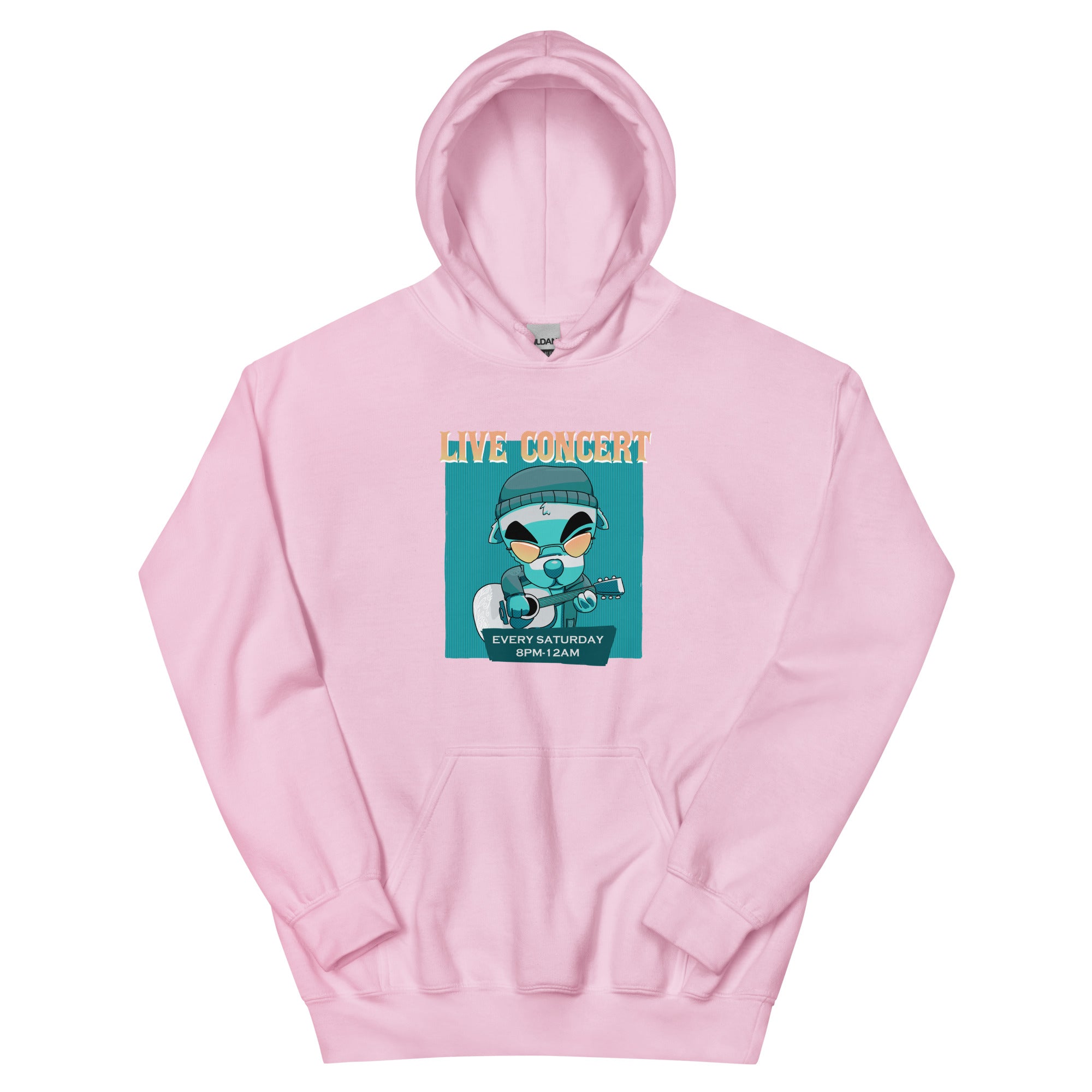Live Concert | Unisex Hoodie | Animal Crossing Threads and Thistles Inventory Light Pink S