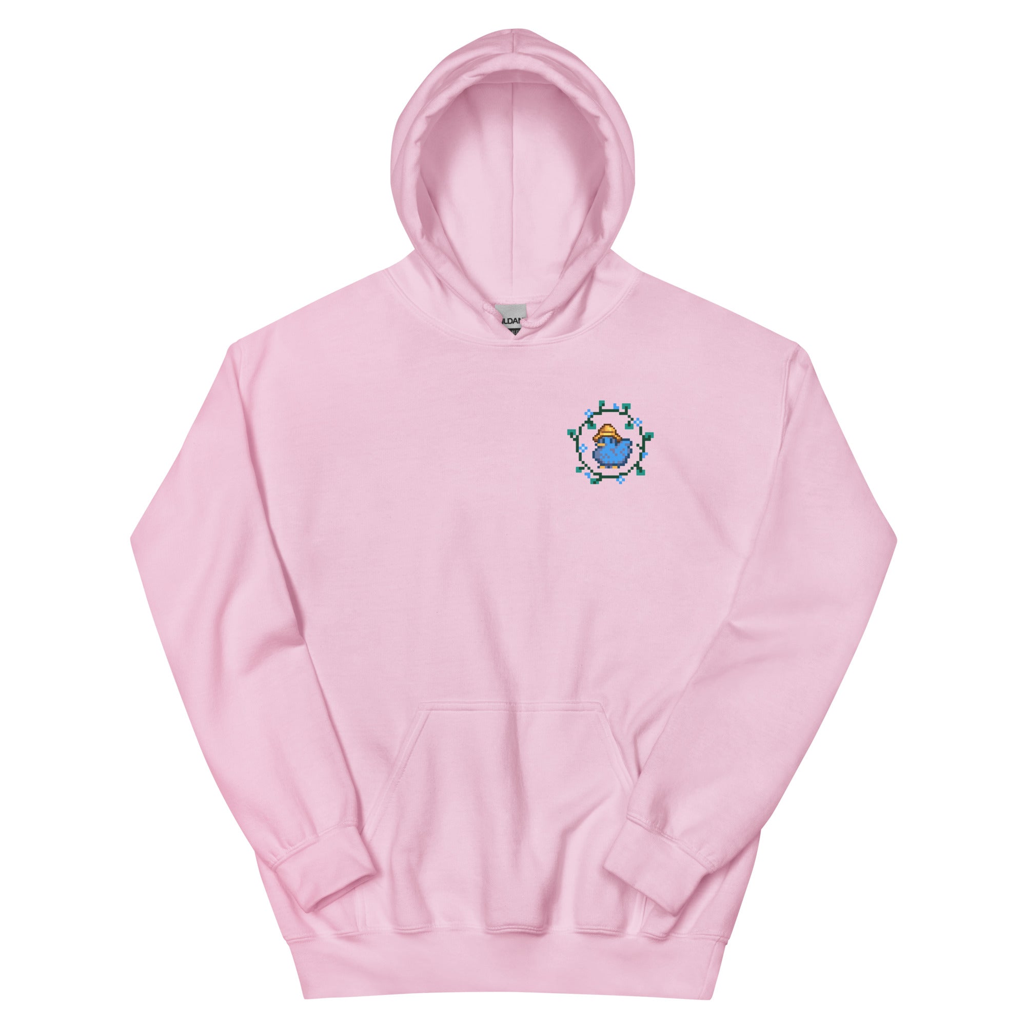 Blue Chicken | Unisex Hoodie | Stardew Valley Threads and Thistles Inventory Light Pink S