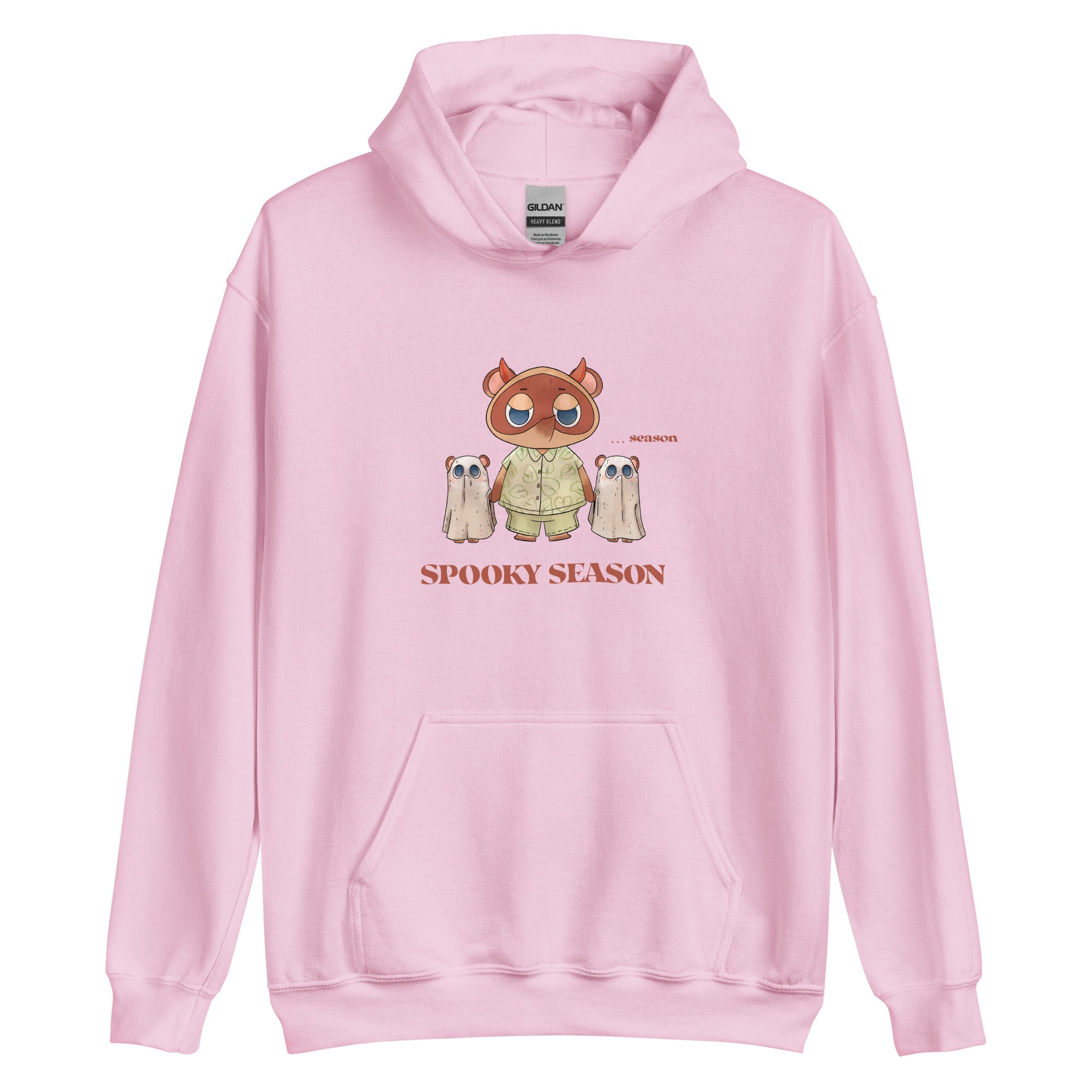 Spooky Season | Unisex Hoodie | Animal Crossing Fall Cozy Gamer Threads and Thistles Inventory Light Pink S
