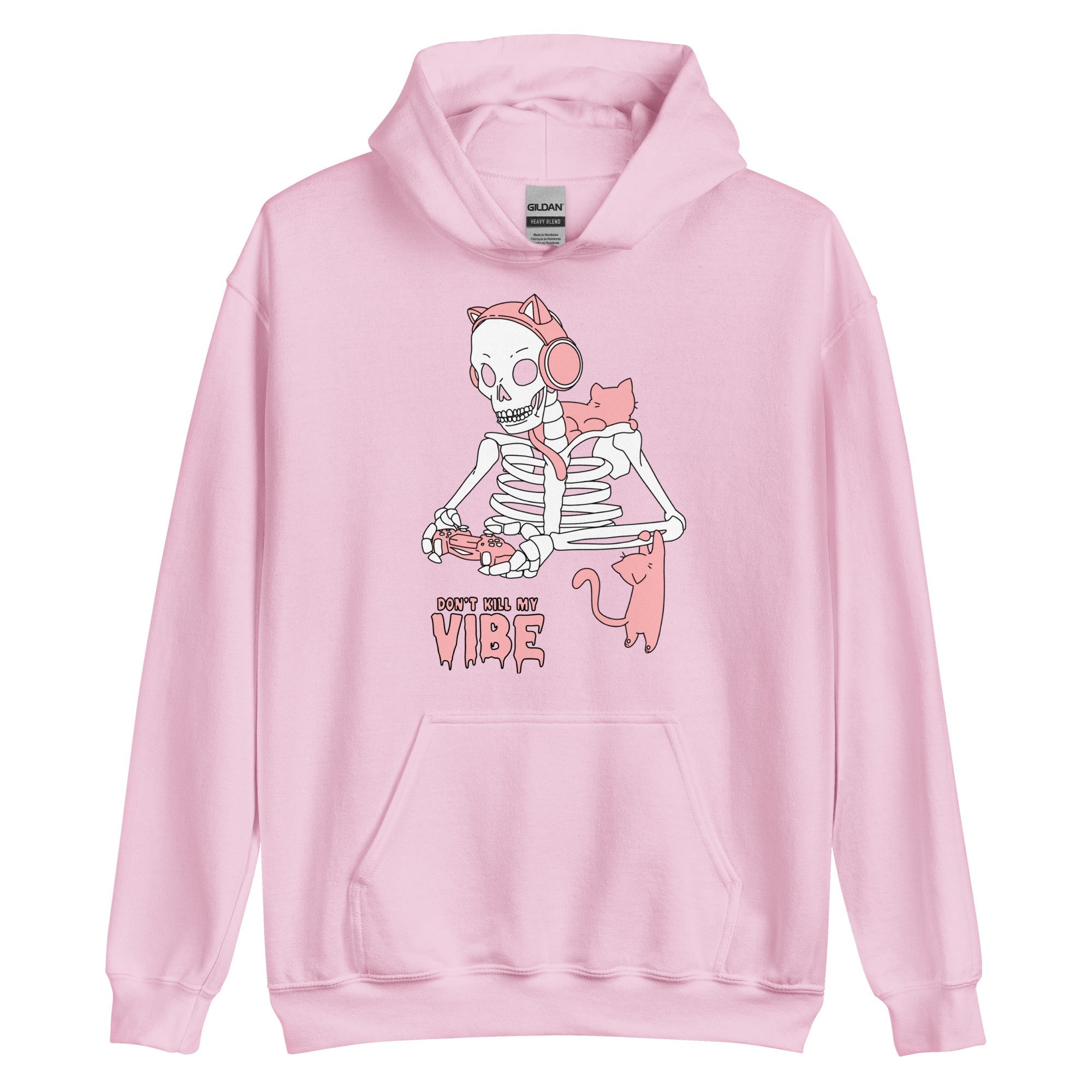 Don't Kill my Vibe | Fall Unisex Hoodie Threads & Thistles Inventory Light Pink S