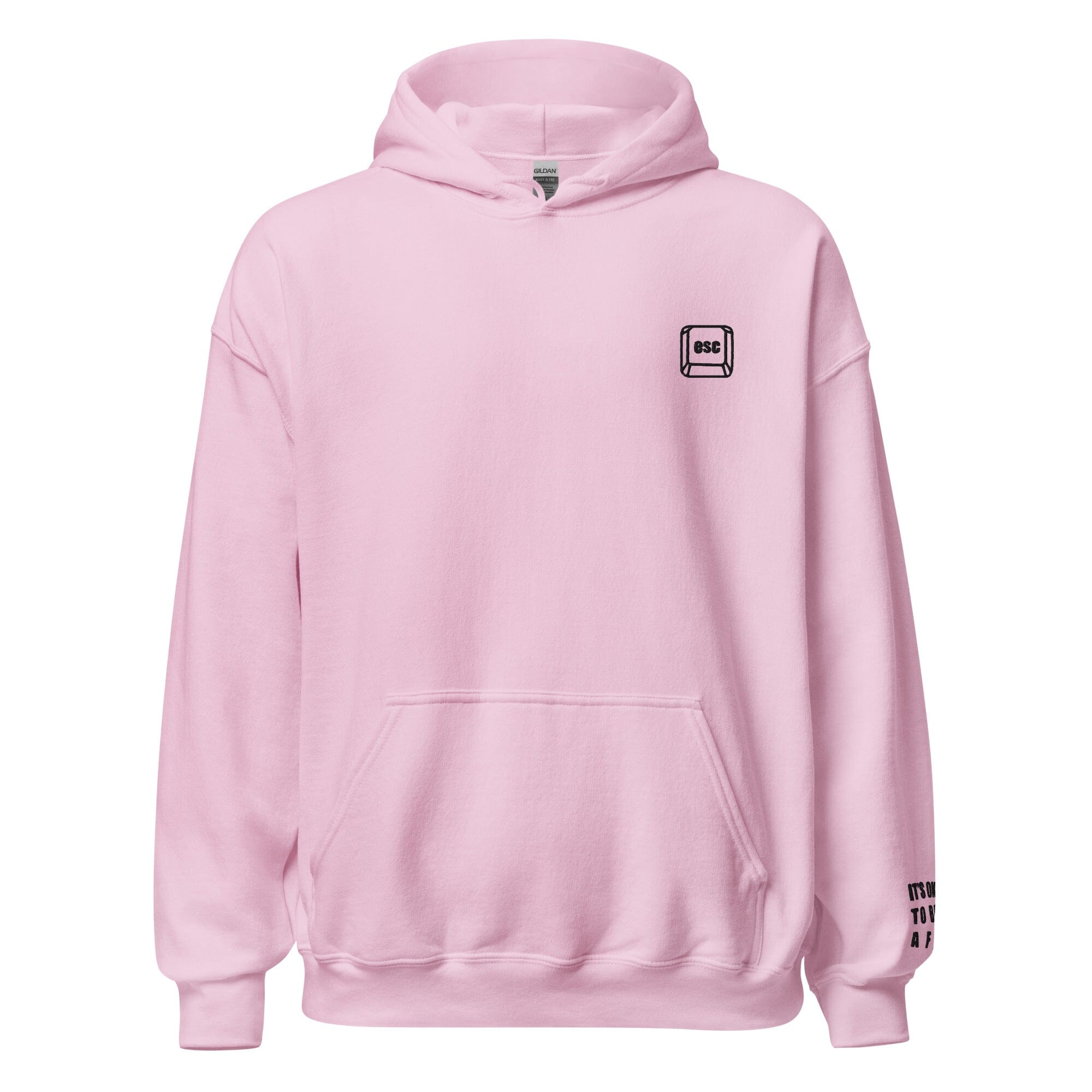 It's Ok to be AFK | Unisex Hoodie | Gamer Affirmations Threads & Thistles Inventory Light Pink S