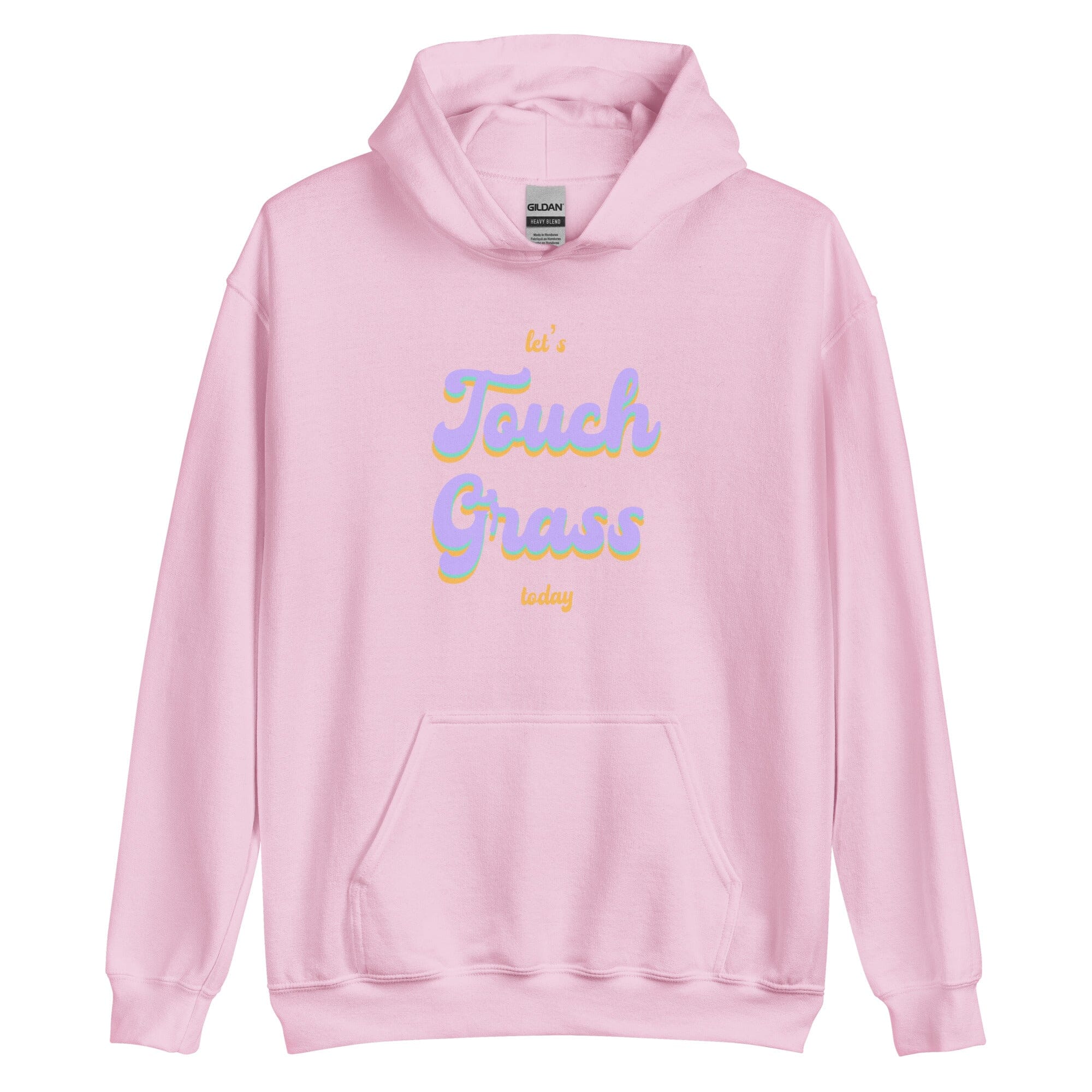 Touch Grass | Unisex Hoodie | Gamer Affirmations Threads & Thistles Inventory Light Pink S