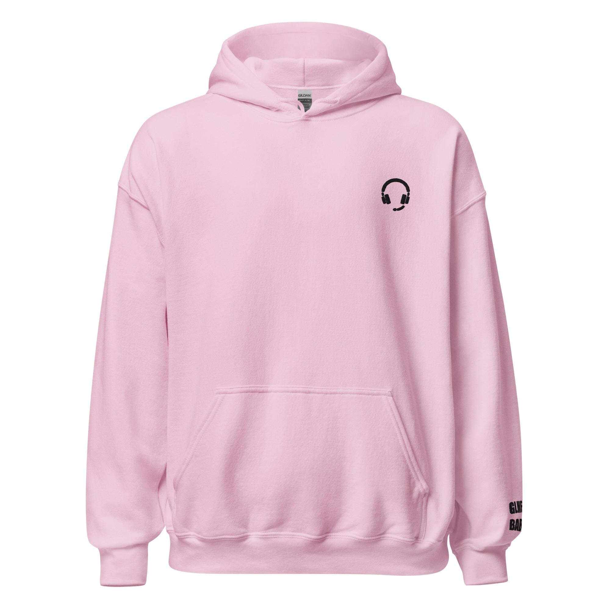GLHF, Babe | Embroidered Unisex Hoodie | Gamer Affirmations Threads & Thistles Inventory Light Pink S