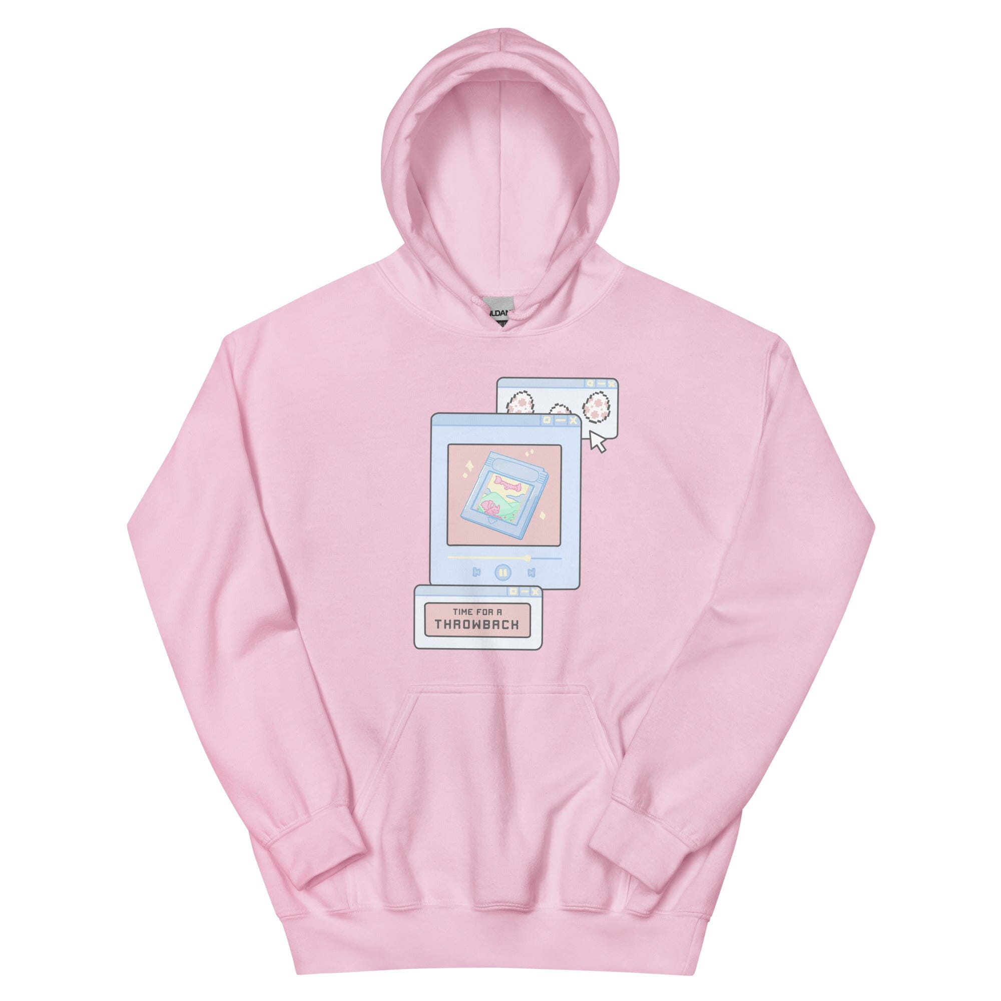 Time for a Throwback | Unisex Hoodie | Retro Gaming Threads & Thistles Inventory Light Pink S