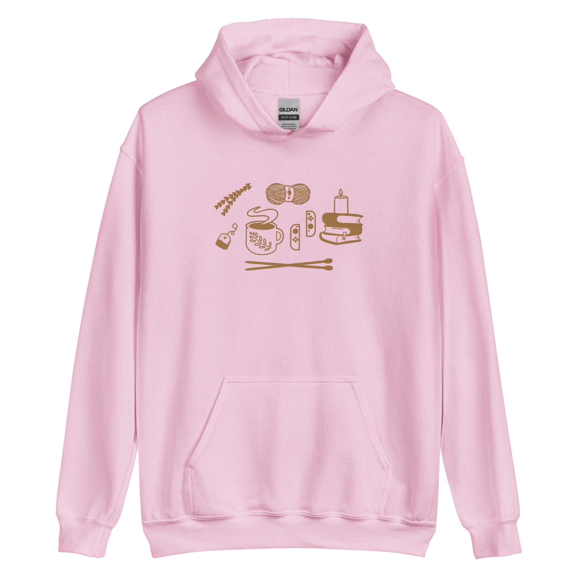 Cozy Hobbies | Unisex Hoodie | Cozy Gamer Threads & Thistles Inventory Light Pink S