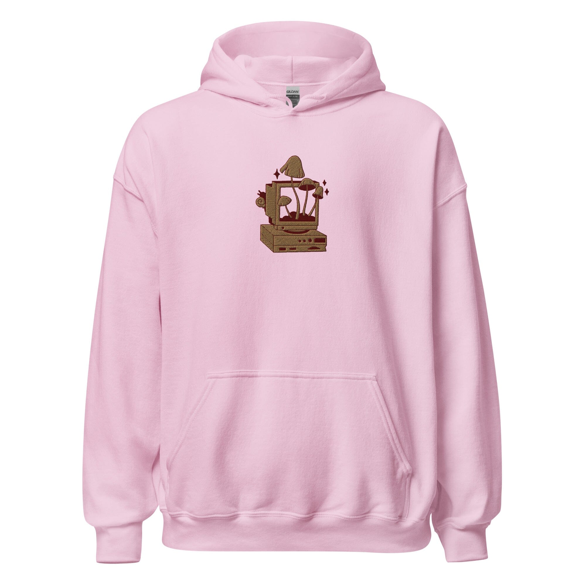 Cozy PC Gaming | Embroidered Unisex Hoodie | Cozy Gamer Threads & Thistles Inventory Light Pink S