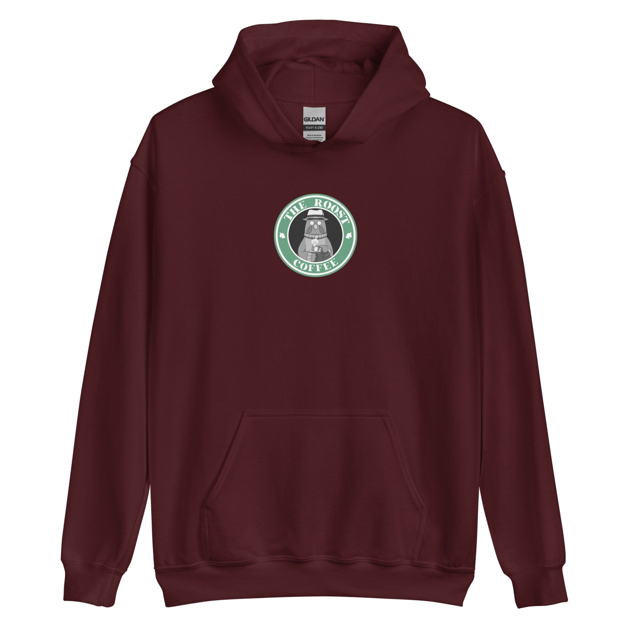 The Roost Coffee | Unisex Hoodie | Animal Crossing Hoodie Threads and Thistles Inventory Maroon S