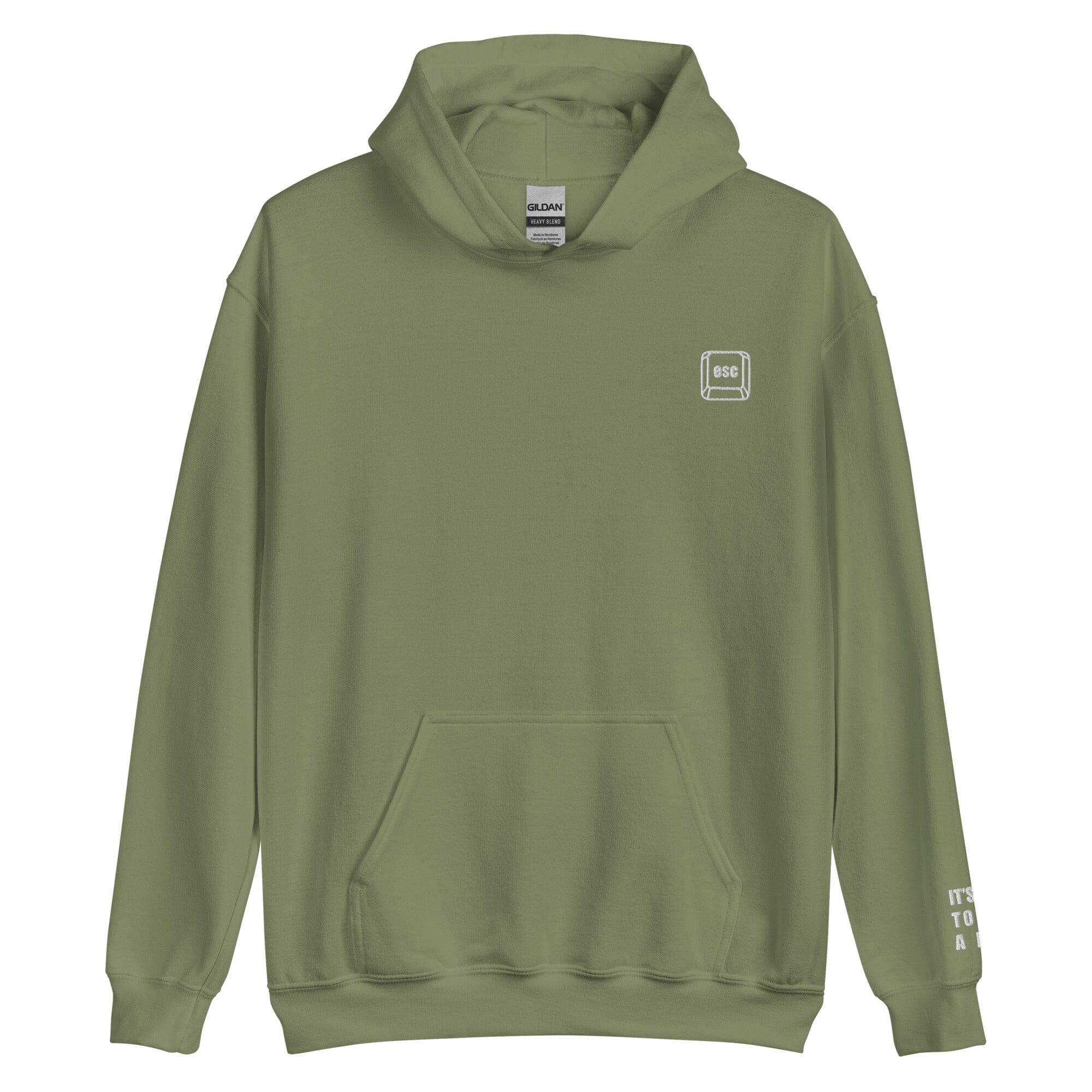 It's Ok to be AFK | Unisex Hoodie | Gamer Affirmations Threads & Thistles Inventory Military Green S
