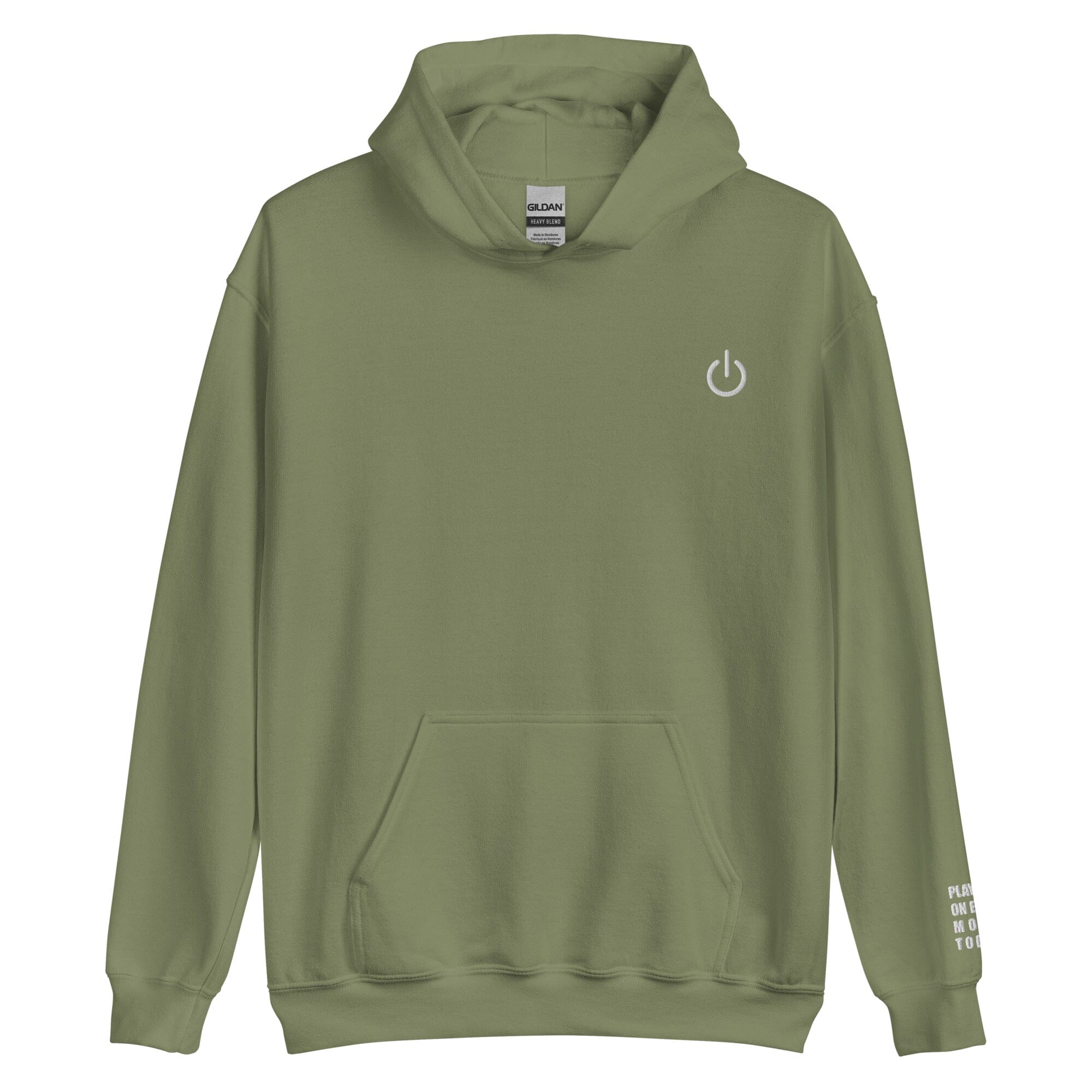 Playing on Easy Mode | Unisex Hoodie | Gamer Affirmations Threads & Thistles Inventory Military Green S 