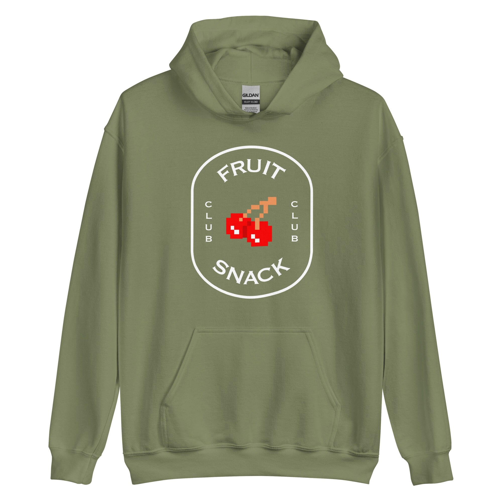 Fruit Snack Club | Unisex Hoodie | Retro Gaming Threads & Thistles Inventory Military Green S