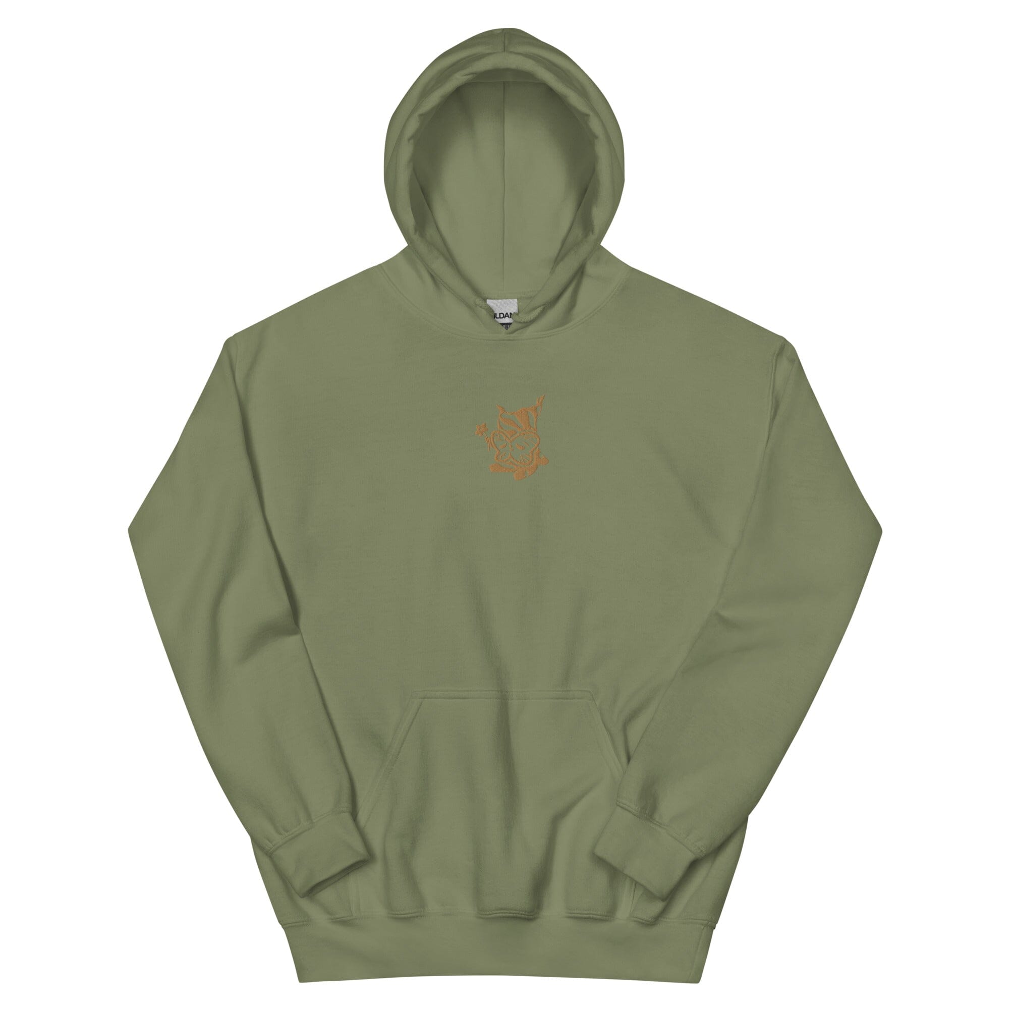 Golden Korok | Embroidered Unisex Hoodie | The Legend of Zelda Threads & Thistles Inventory Military Green S