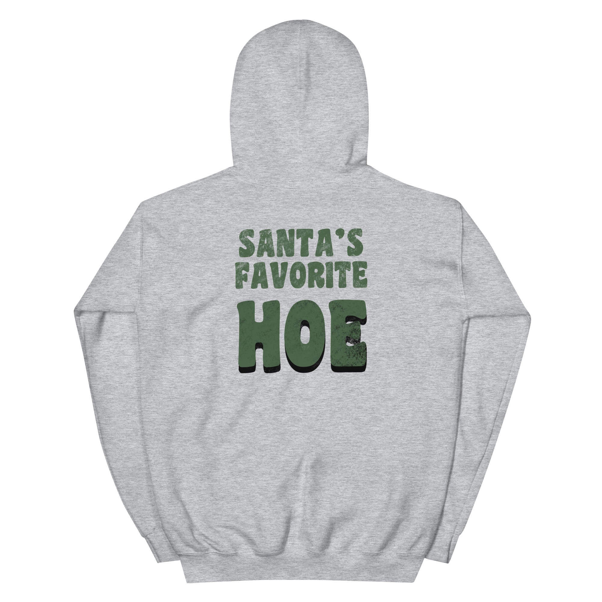Santa's Favorite Hoe | Unisex Hoodie | Feminist Gamer Christmas Stardew Valley Hoodie Threads & Thistles Inventory Sport Grey S