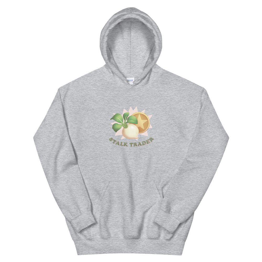 Stalk Trader | Unisex Hoodie | Animal Crossing Threads and Thistles Inventory Sport Grey S