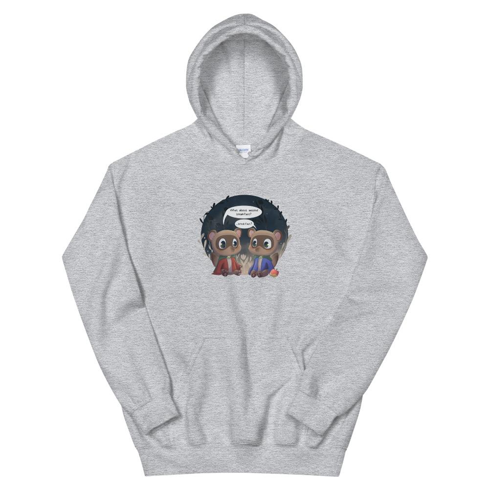 Nooklings Breakfast | Unisex Hoodie | Animal Crossing Threads and Thistles Inventory Sport Grey S