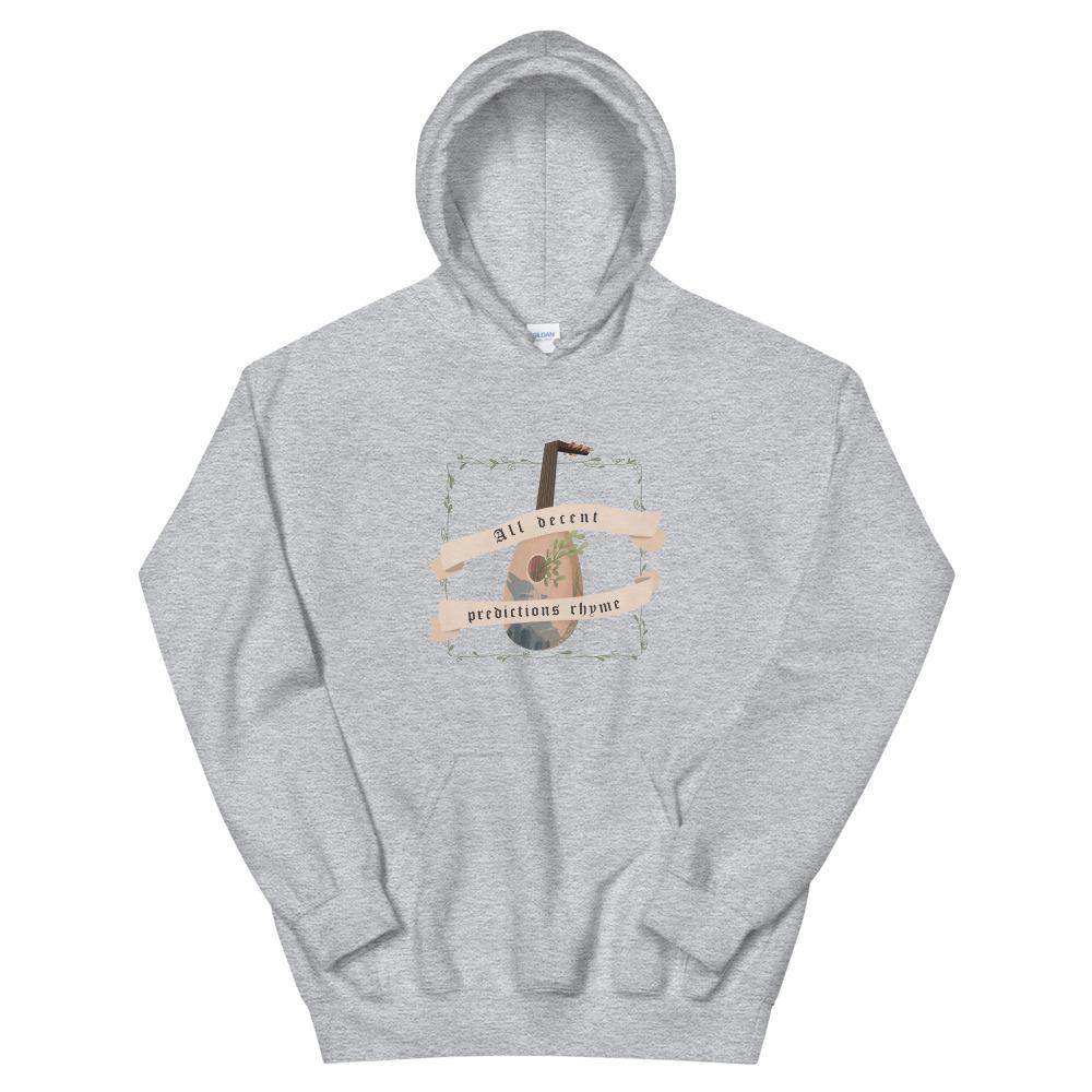 Predictions Rhyme | Unisex Hoodie | The Witcher Threads and Thistles Inventory Sport Grey S