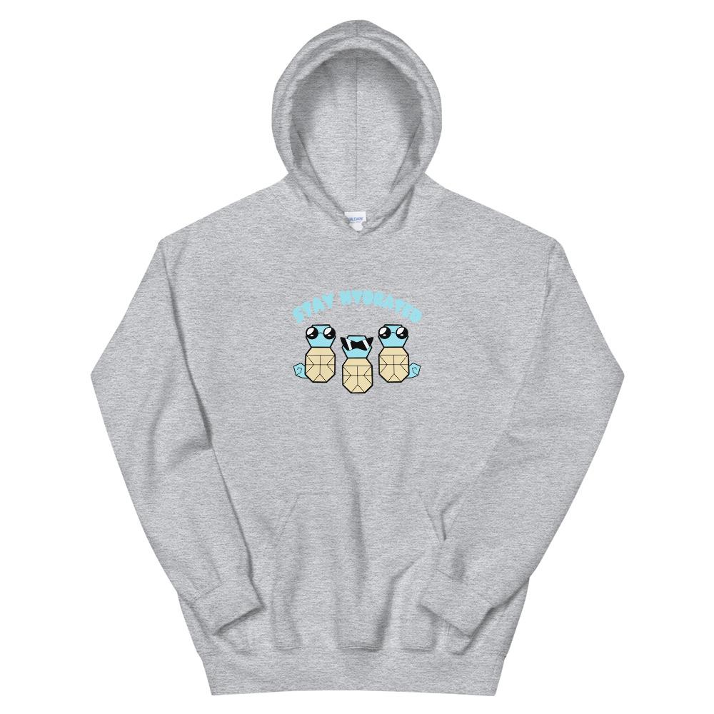 Stay Hydrated | Unisex Hoodie | Pokemon Threads and Thistles Inventory Sport Grey S
