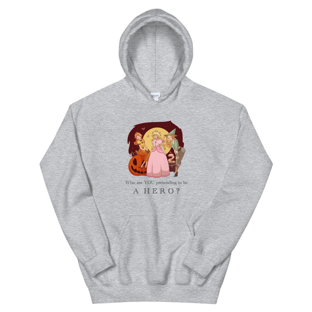Pretending to be a Hero | Unisex Hoodie Threads and Thistles Inventory Sport Grey S