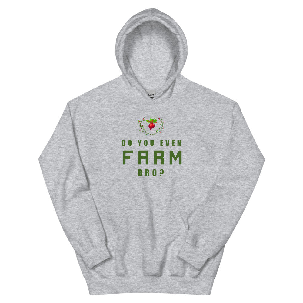 Do You Even Farm, Bro? | Unisex Hoodie | Feminist Gamer Threads and Thistles Inventory Sport Grey S