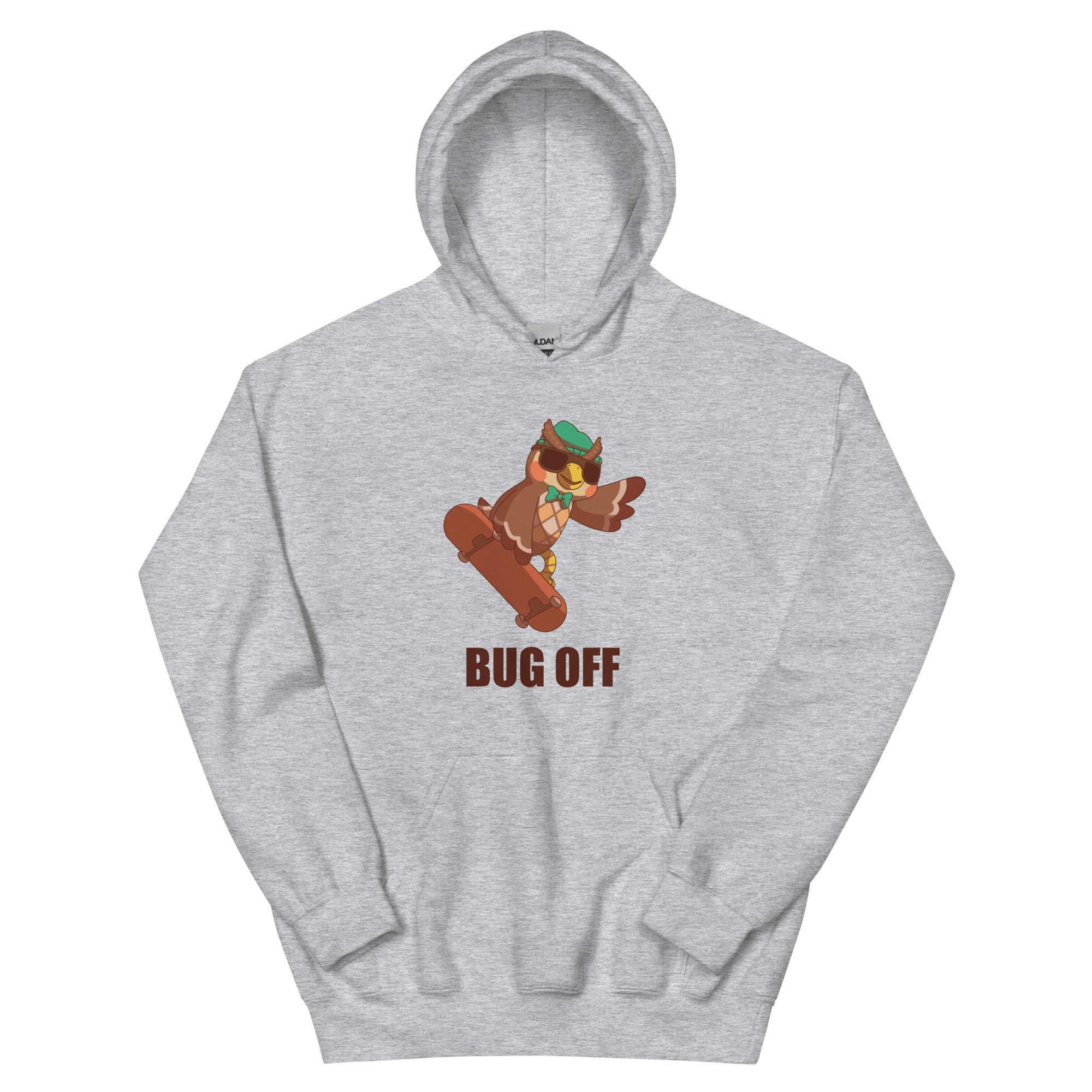 Bug Off | Unisex Hoodie | Animal Crossing Threads and Thistles Inventory Sport Grey S