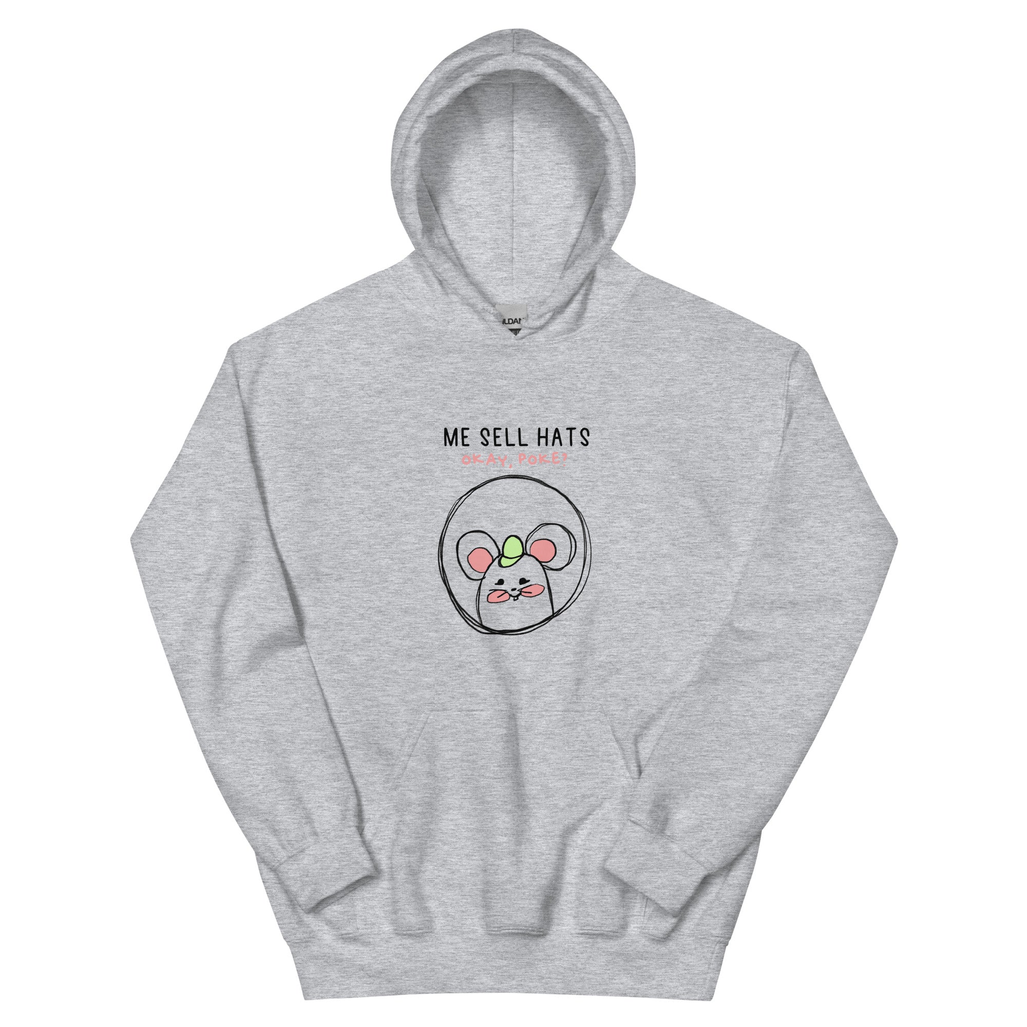 Me Sell Hats | Unisex Hoodie | Stardew Valley Threads and Thistles Inventory Sport Grey S