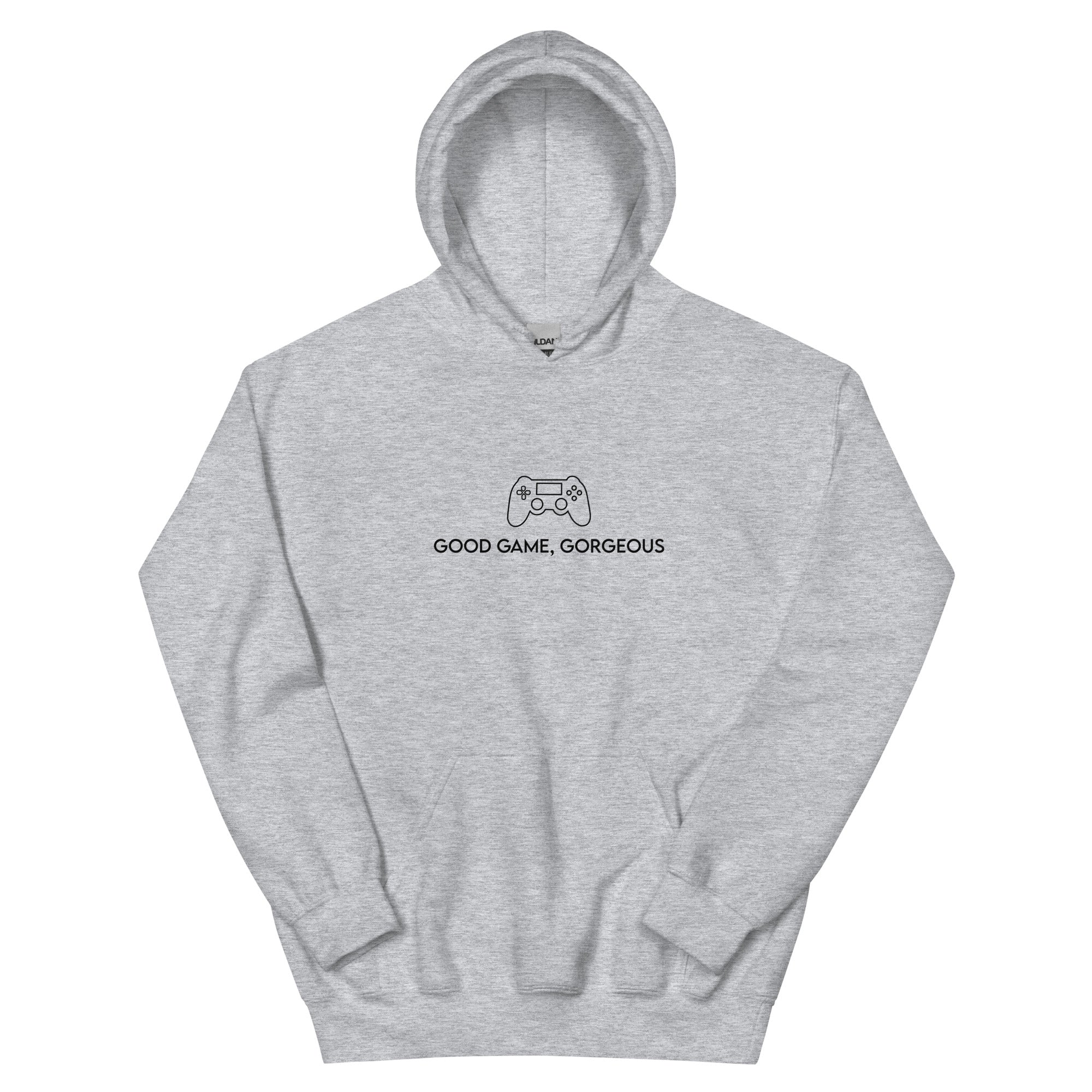 Good Game, Gorgeous | Unisex Hoodie Threads and Thistles Inventory Sport Grey S