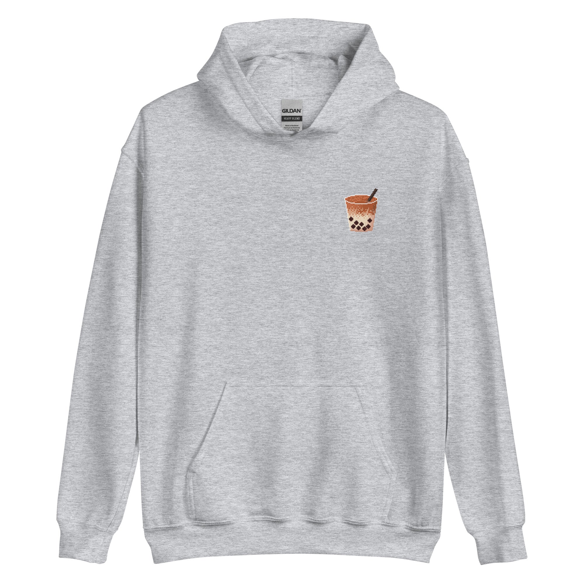 Pixel Boba | Unisex Hoodie | Cozy Gamer Threads and Thistles Inventory Sport Grey S