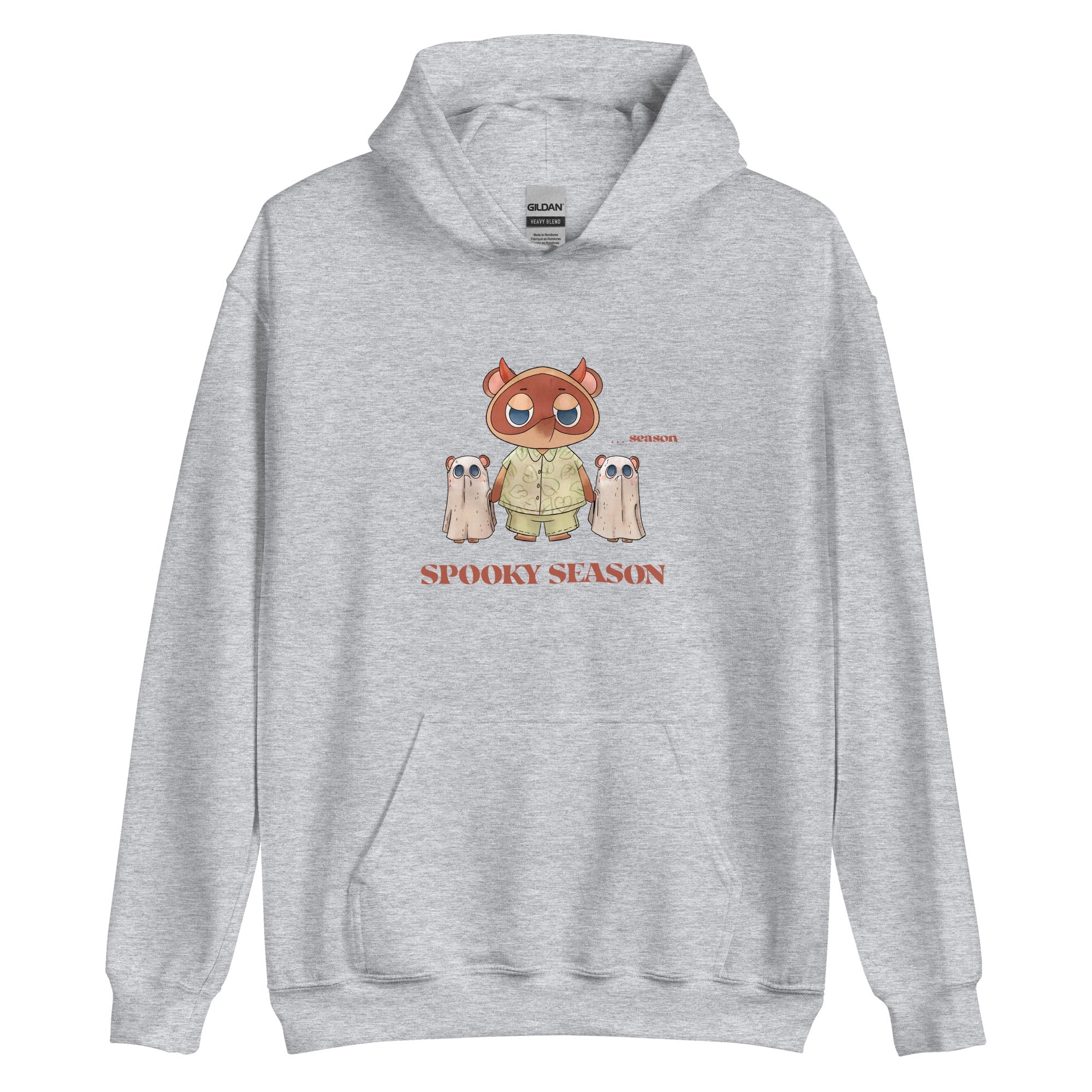 Spooky Season | Unisex Hoodie | Animal Crossing Fall Cozy Gamer Threads and Thistles Inventory Sport Grey S