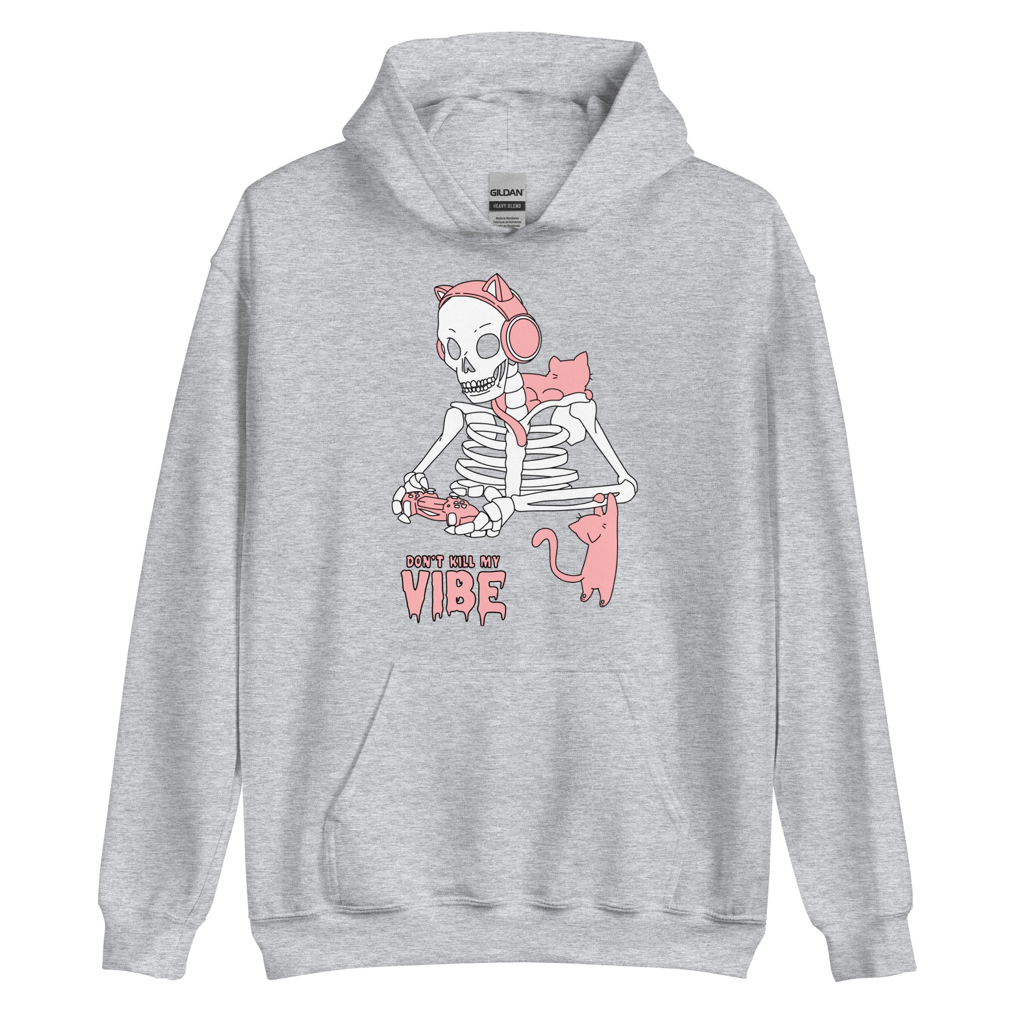 Don't Kill my Vibe | Fall Unisex Hoodie Threads & Thistles Inventory Sport Grey S