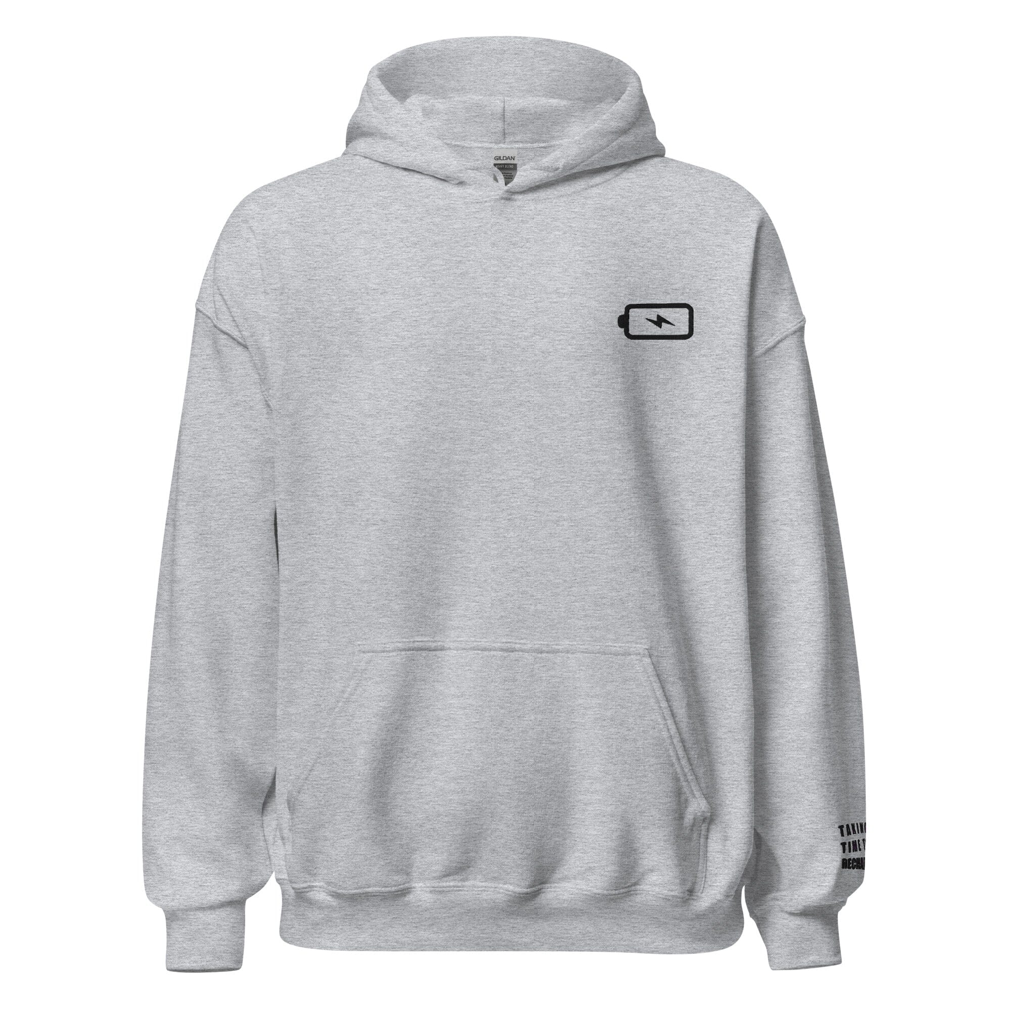 Taking Time to Recharge | Unisex Hoodie | Gamer Affirmations Threads & Thistles Inventory Sport Grey S