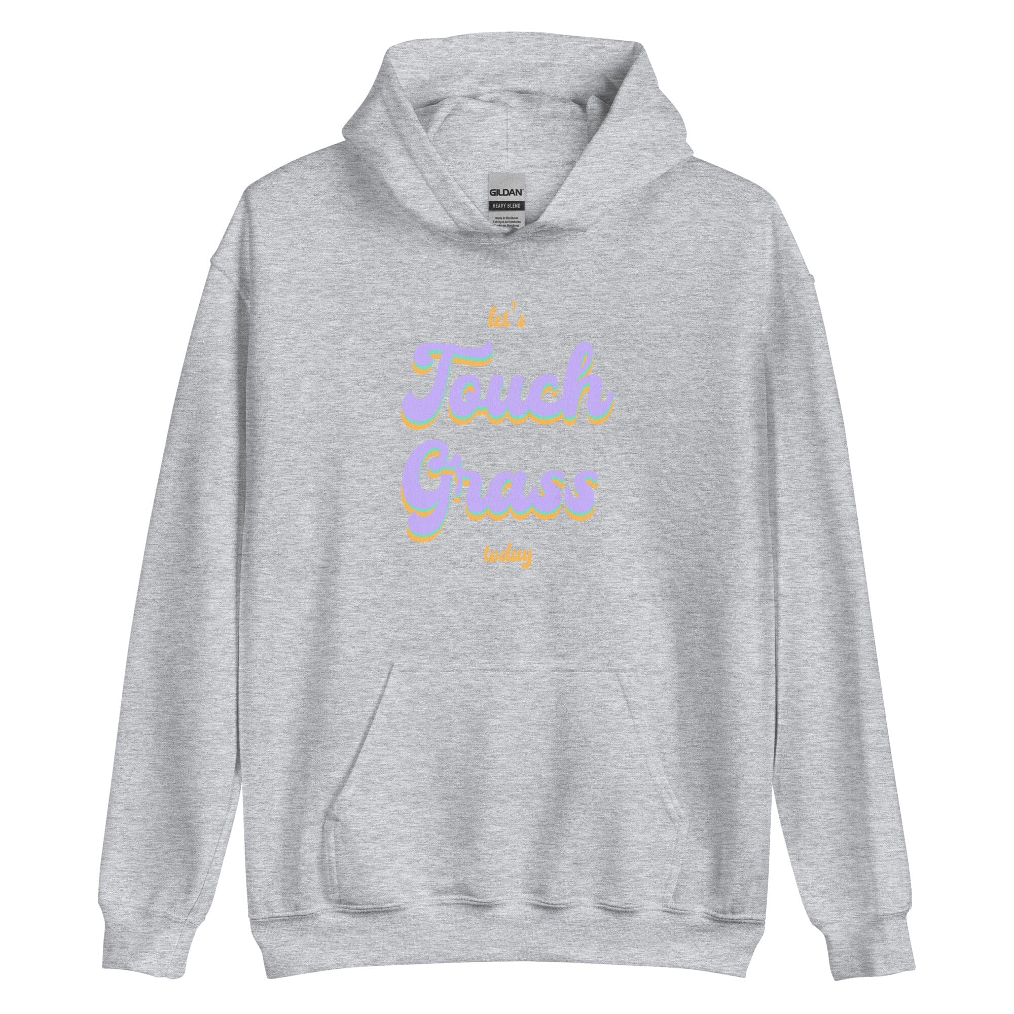 Touch Grass | Unisex Hoodie | Gamer Affirmations Threads & Thistles Inventory Sport Grey S