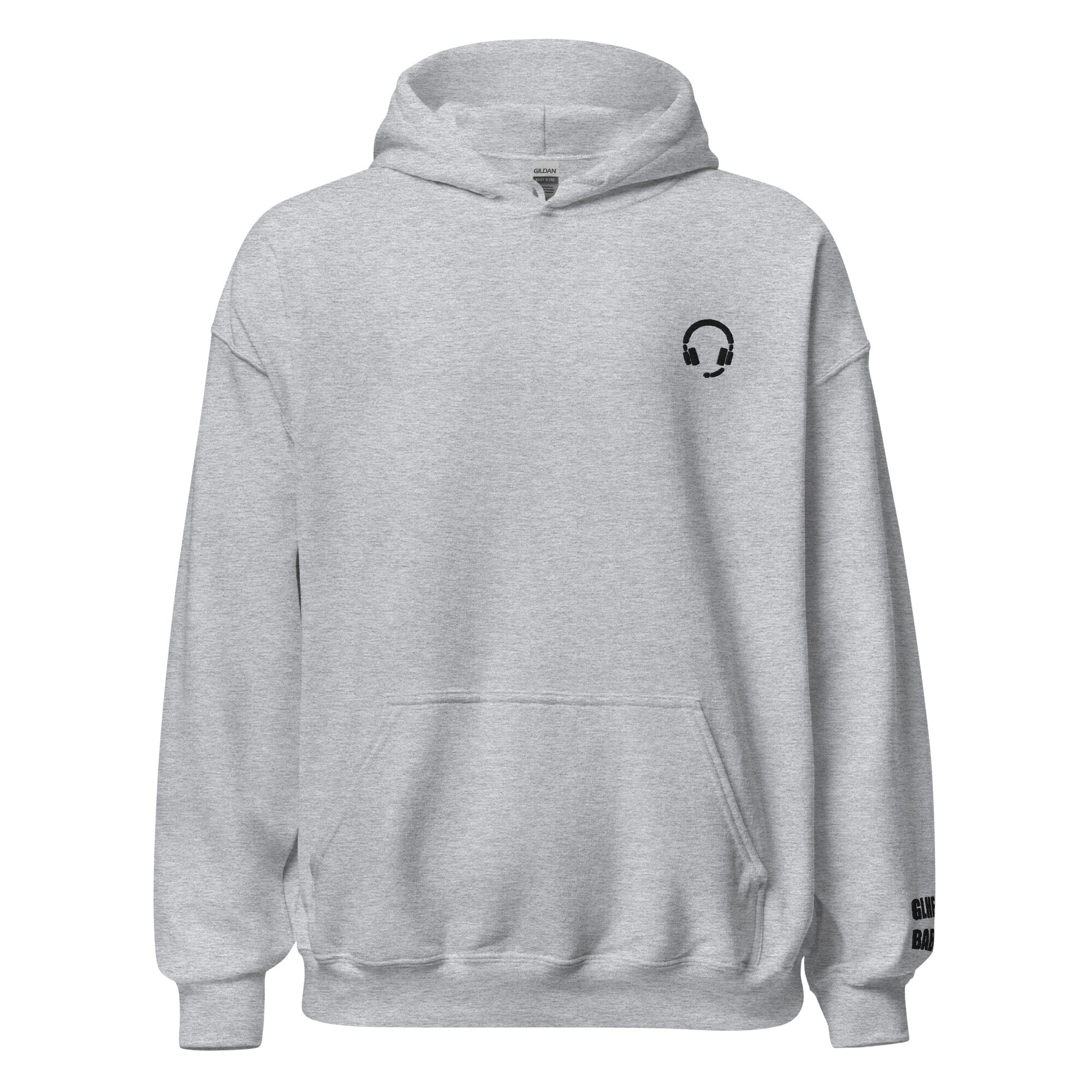 GLHF, Babe | Embroidered Unisex Hoodie | Gamer Affirmations Threads & Thistles Inventory Sport Grey S