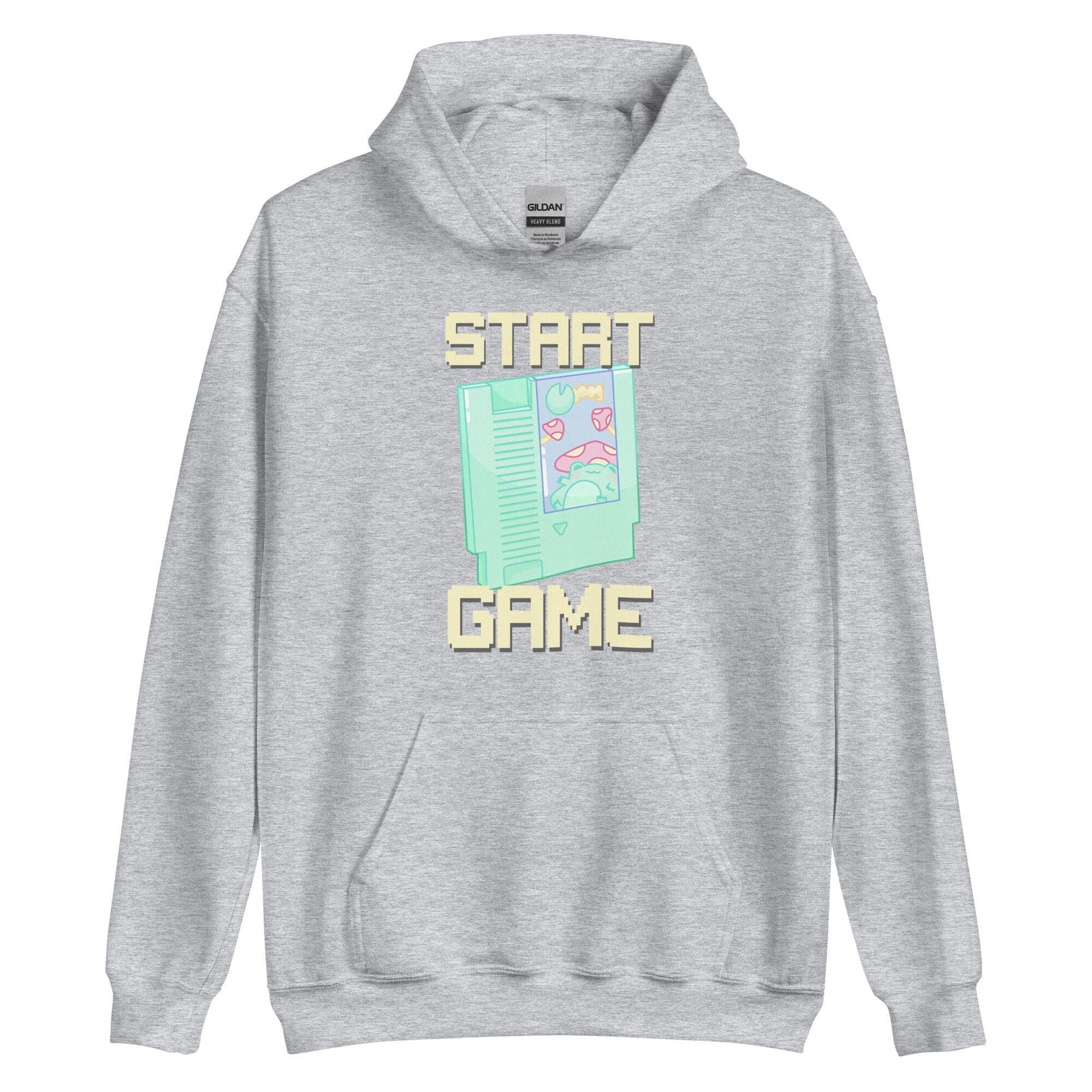 Start Game NES | Unisex Hoodie | Retro Gaming Threads & Thistles Inventory Sport Grey S