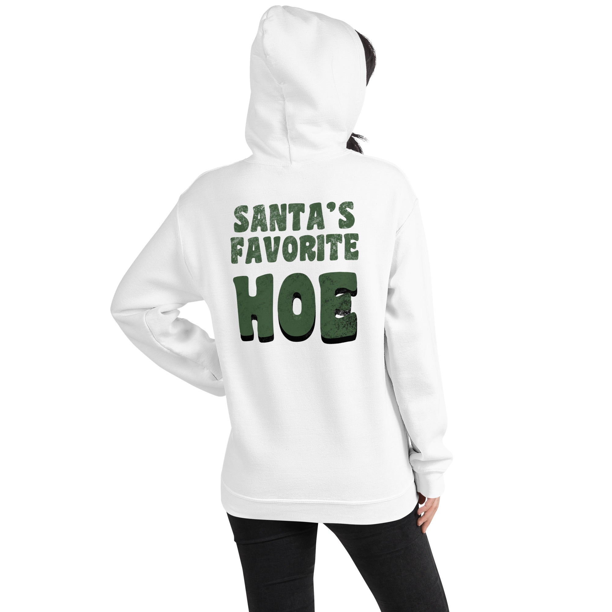 Santa's Favorite Hoe | Unisex Hoodie | Feminist Gamer Christmas Stardew Valley Hoodie Threads & Thistles Inventory 