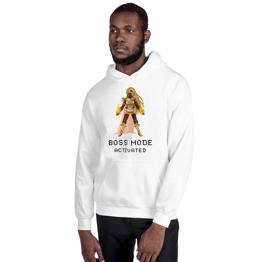 Boss mode | Unisex Hoodie | Feminist Gamer Threads and Thistles Inventory