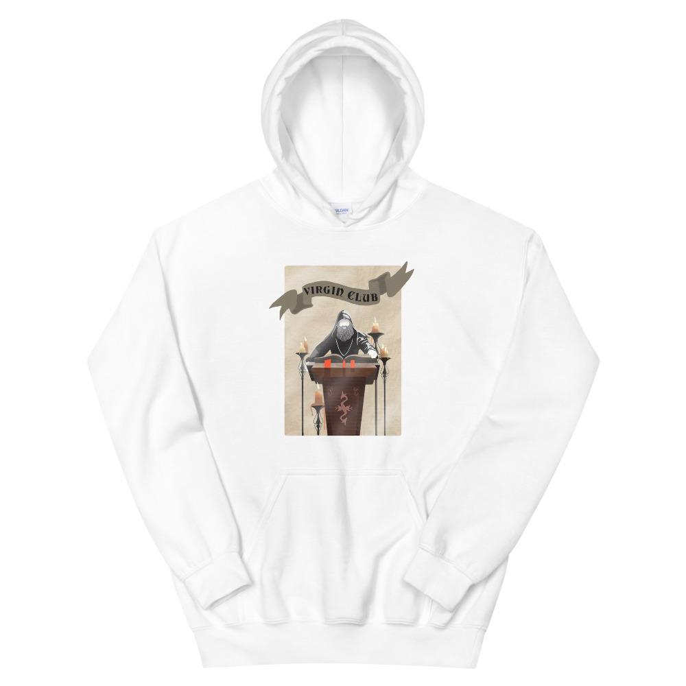 Virgin Club | Unisex Hoodie | Skyrim Threads and Thistles Inventory White S