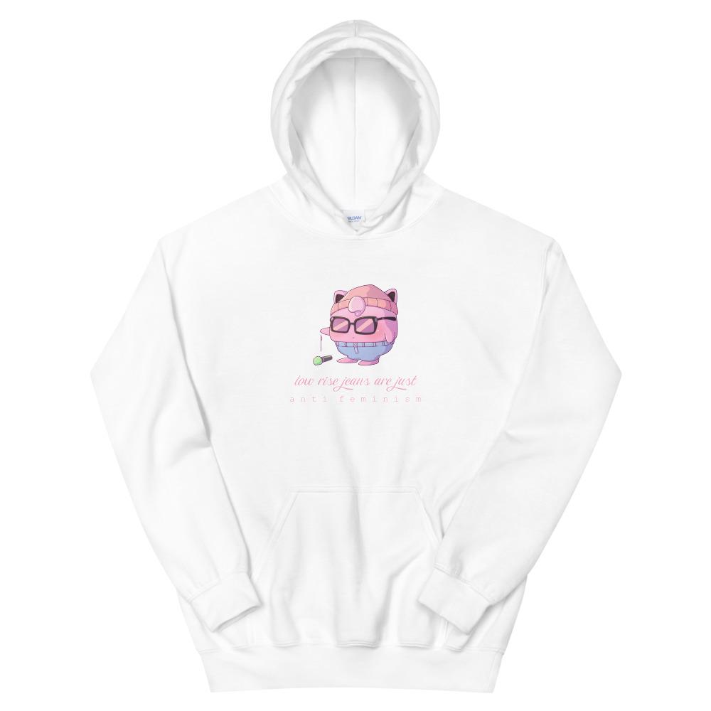 Low Rise Jeans | Unisex Hoodie | Pokemon Threads and Thistles Inventory White S