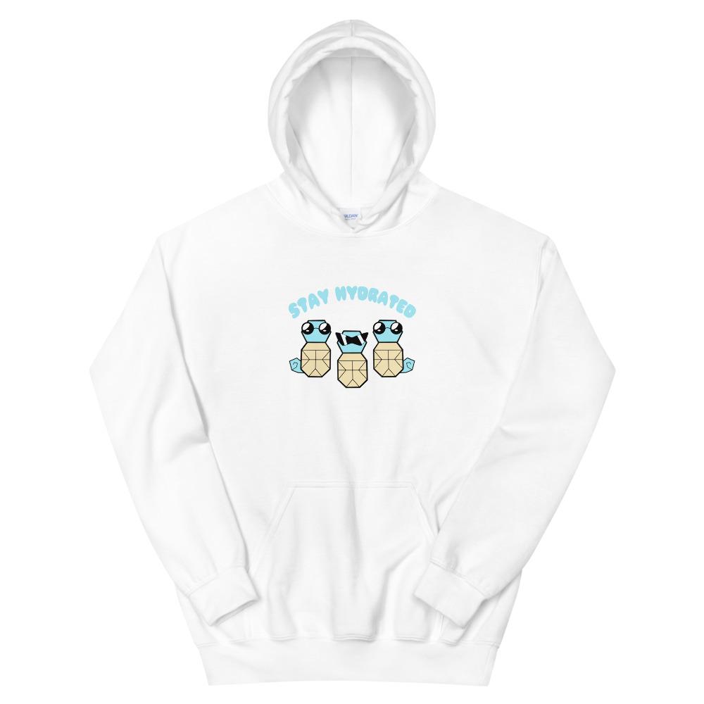Stay Hydrated | Unisex Hoodie | Pokemon Threads and Thistles Inventory White S
