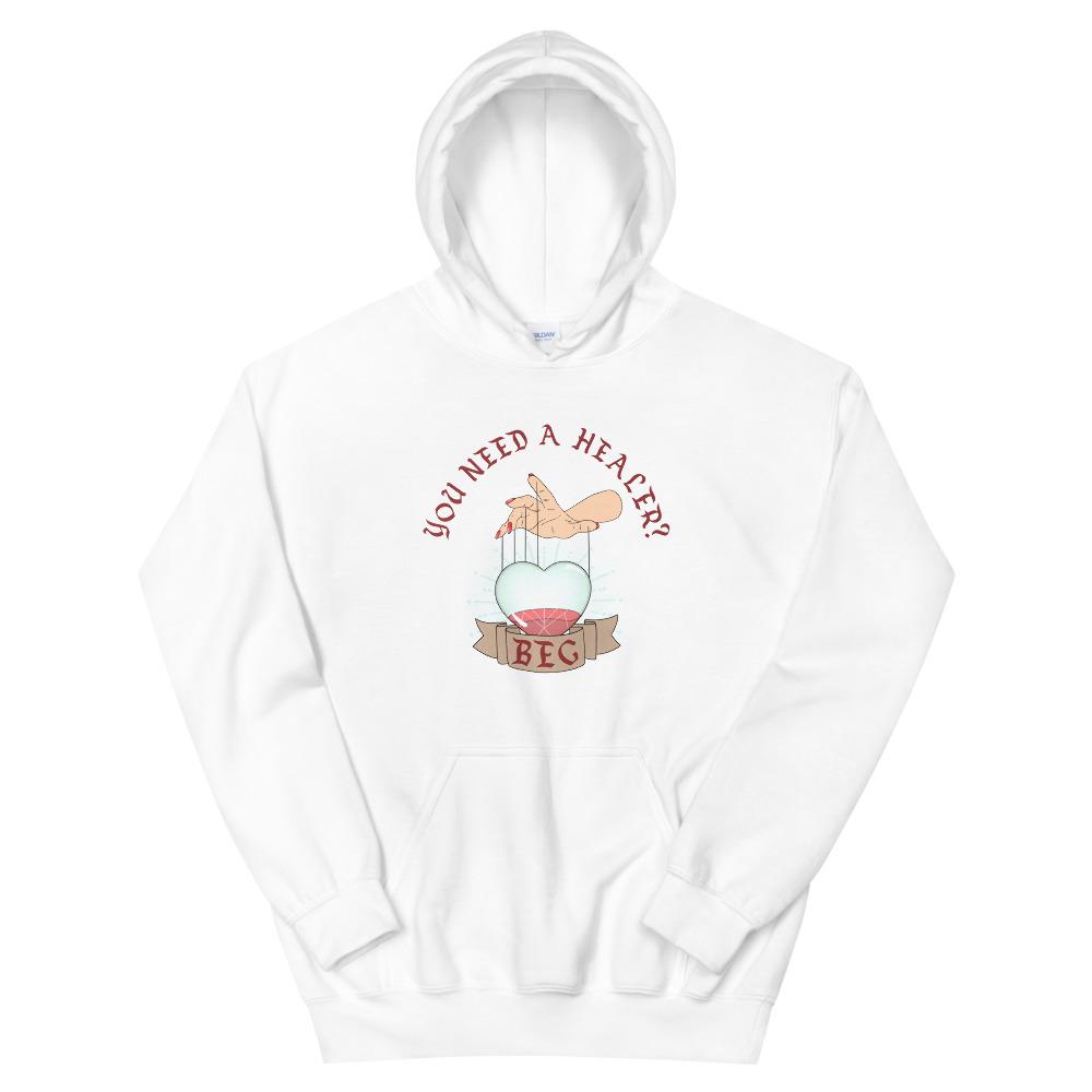 Beg | Unisex Hoodie | FPS/TPS Threads and Thistles Inventory White S