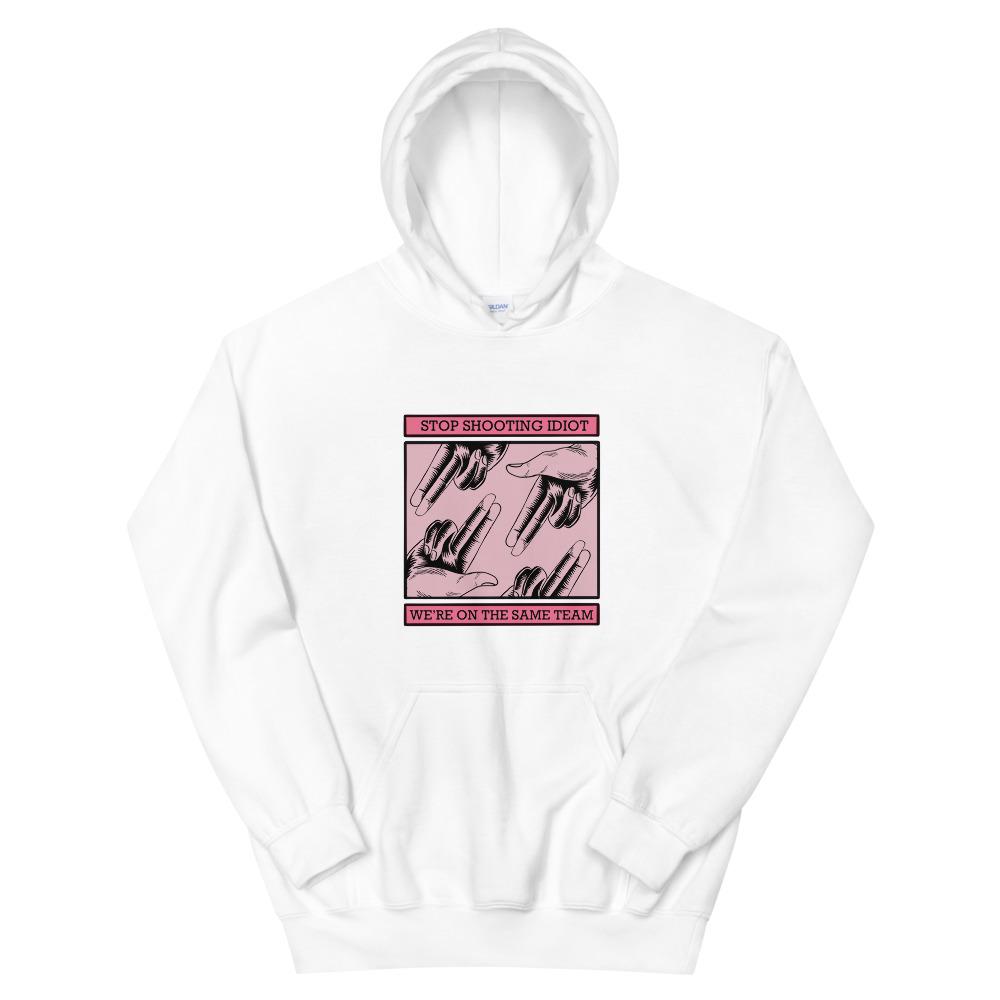 Same Team | Unisex Hoodie | FPS/TPS Threads and Thistles Inventory White S 