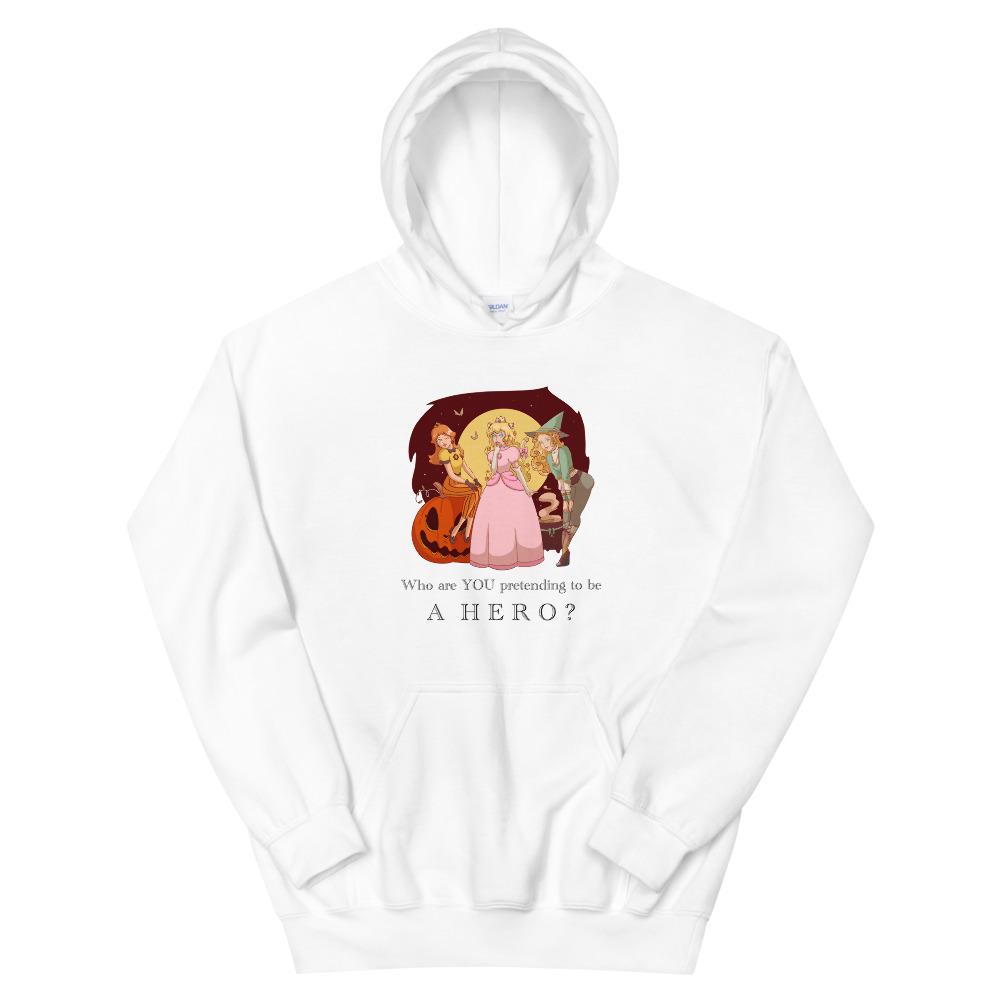 Pretending to be a Hero | Unisex Hoodie Threads and Thistles Inventory White S