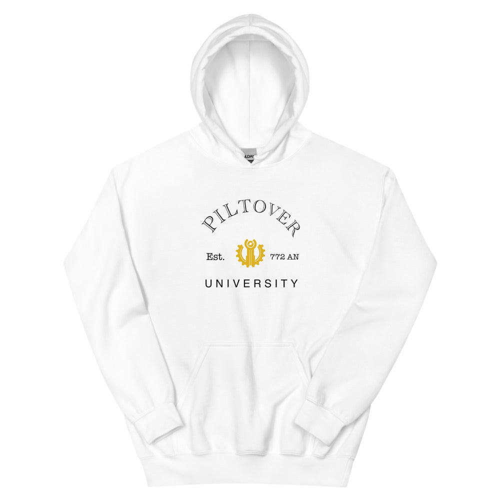 Piltover University | Unisex Hoodie | League of Legends Threads and Thistles Inventory White S