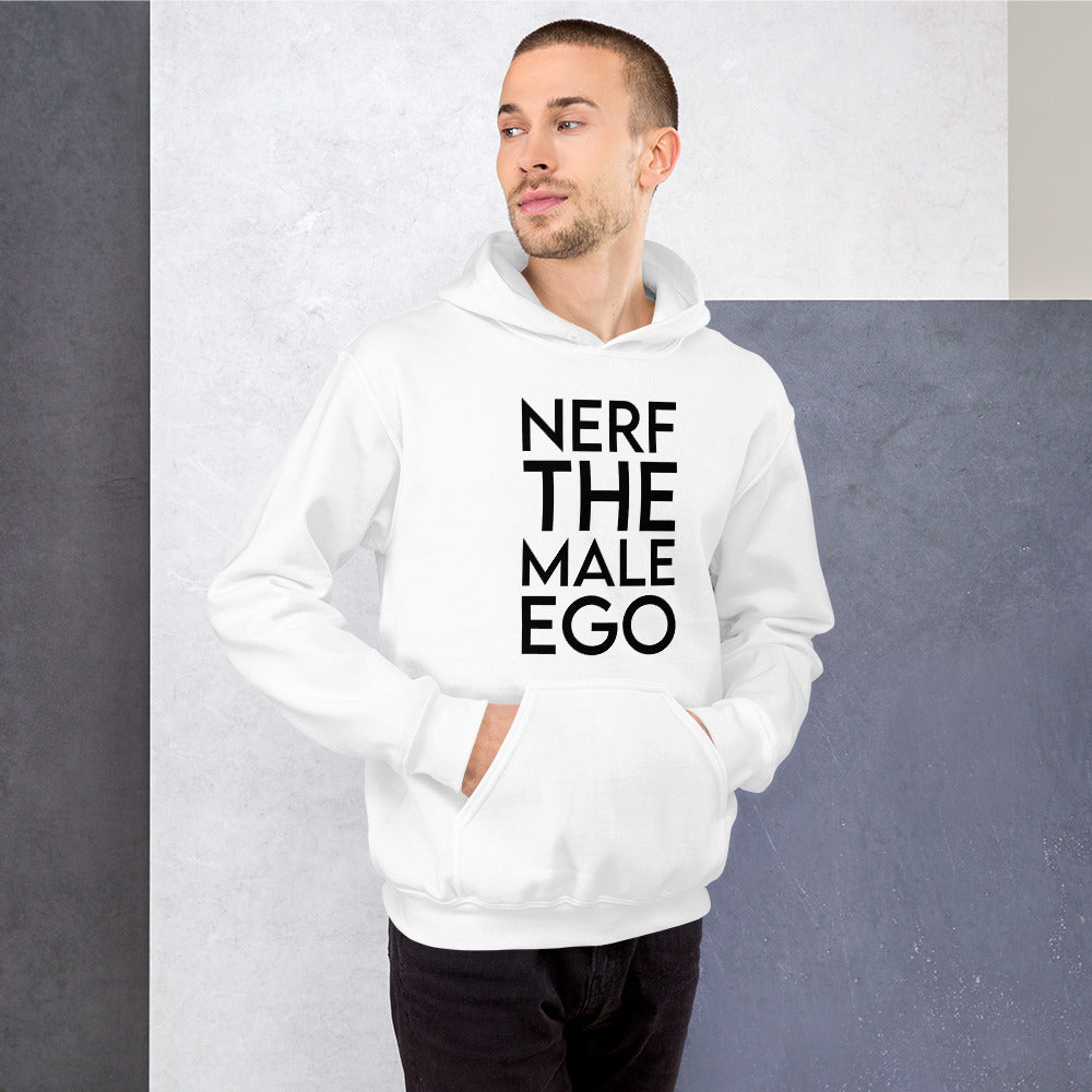 Nerf the Male Ego | Unisex Hoodie | Feminist Gamer Threads and Thistles Inventory