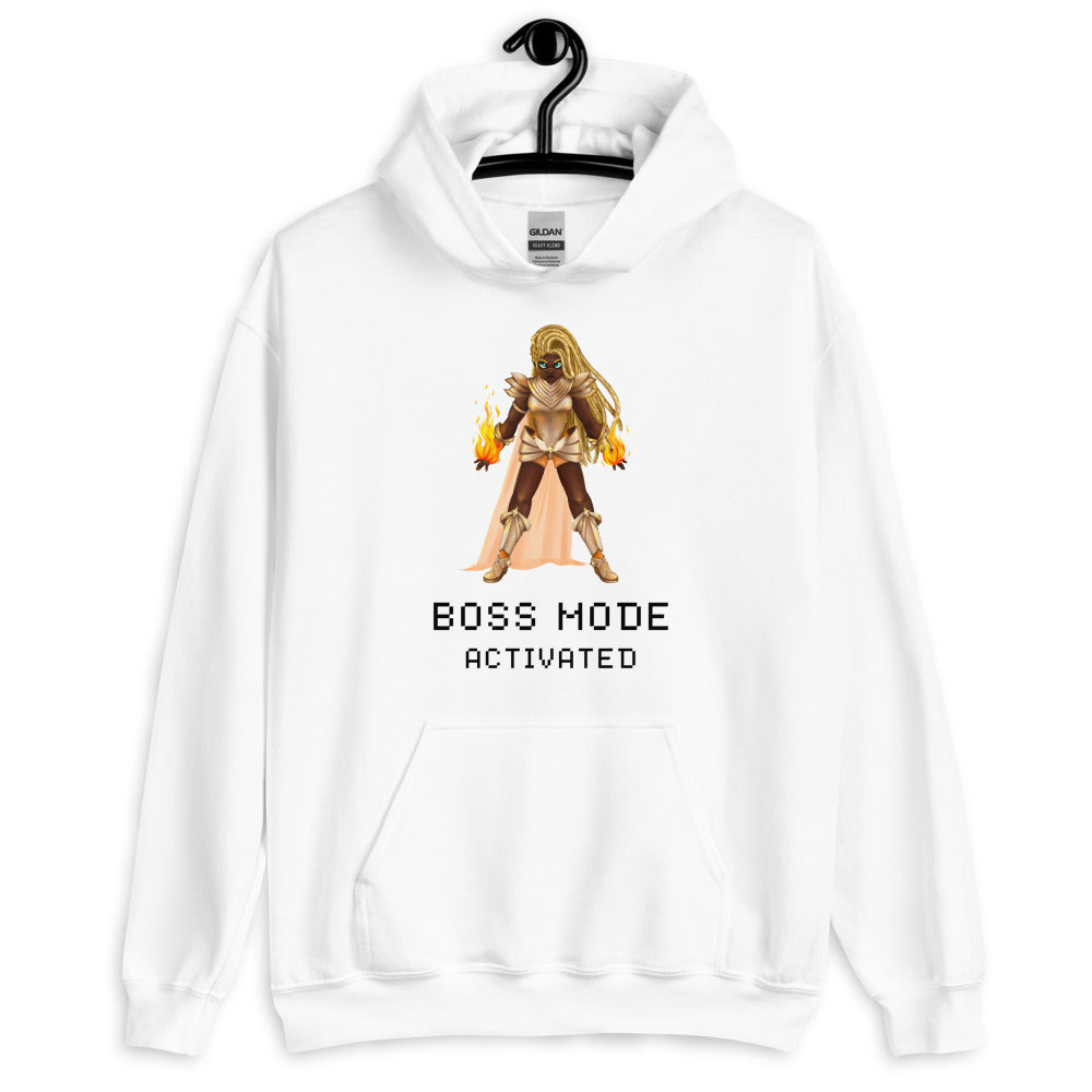 Boss mode | Unisex Hoodie | Feminist Gamer Threads and Thistles Inventory