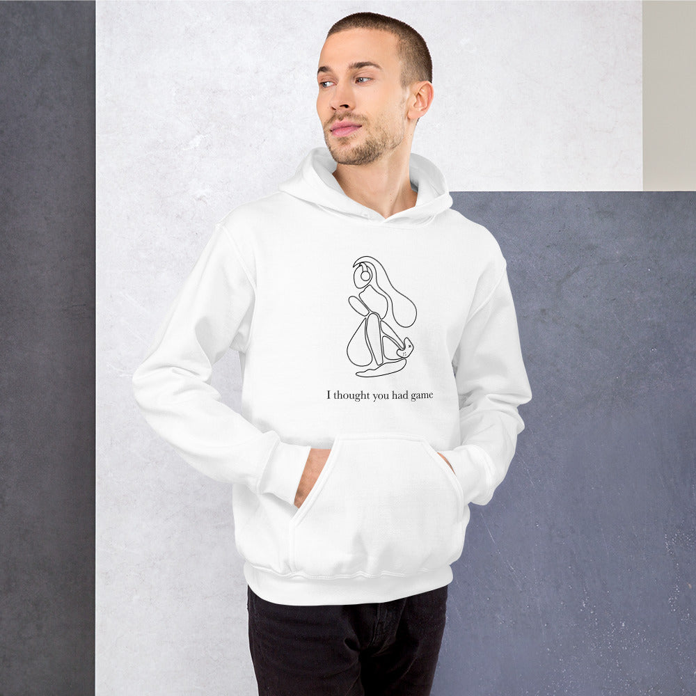 I Thought You Had Game | Unisex Hoodie | Feminist Gamer Threads and Thistles Inventory