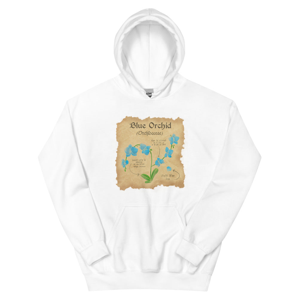 Blue Orchid | Unisex Hoodie | Minecraft Threads and Thistles Inventory White S